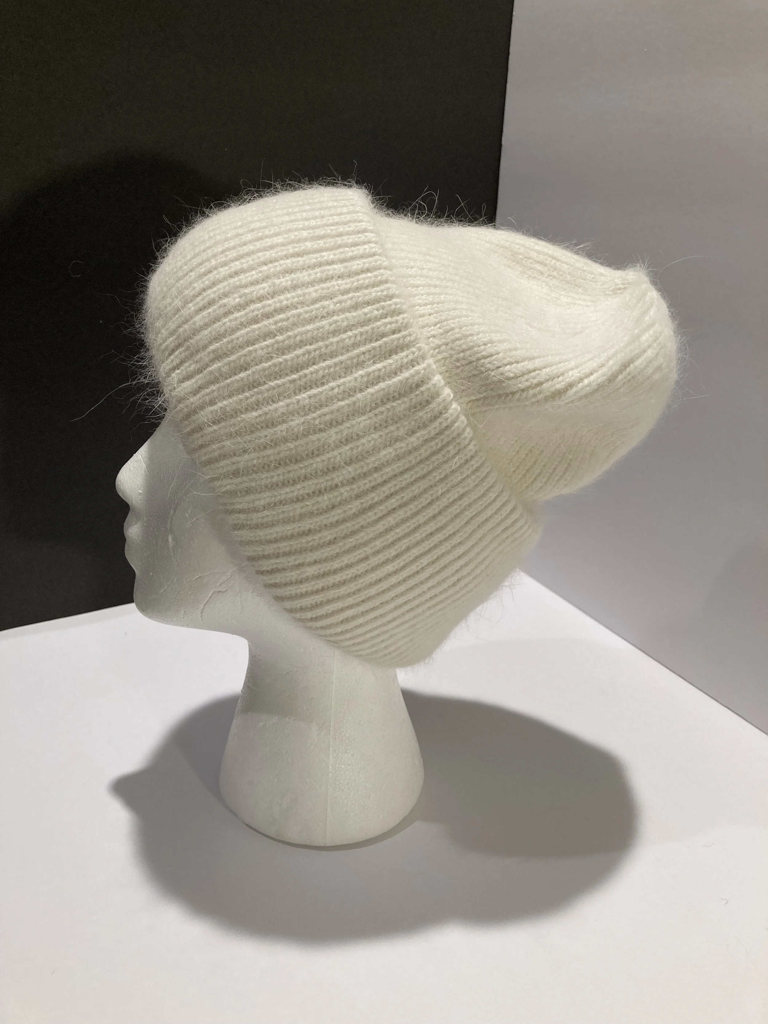 New: Cashmere Beanie, Double Fold-over