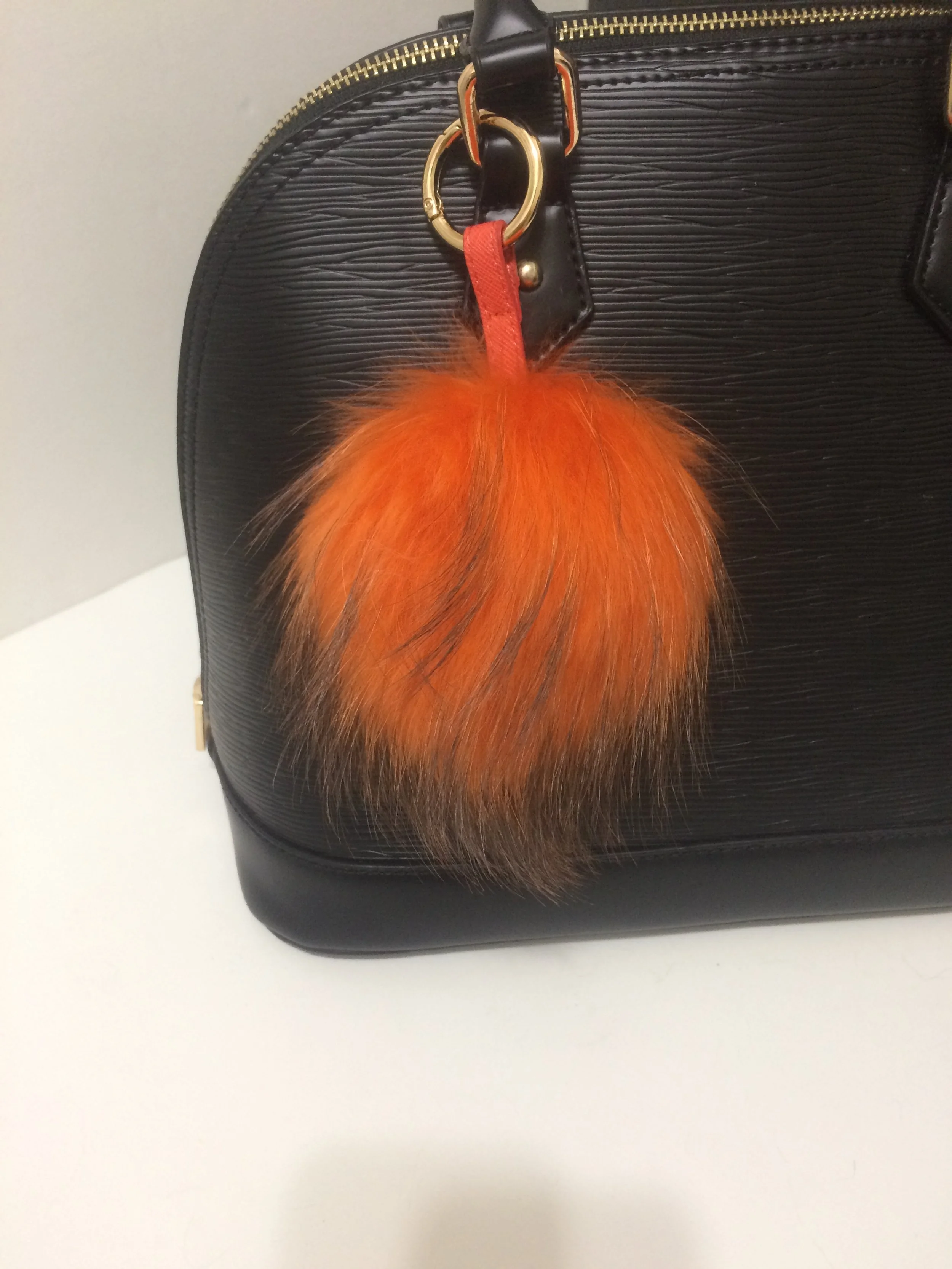 Fur Bag Keychain,  Real Raccoon Bag Charm Keychain