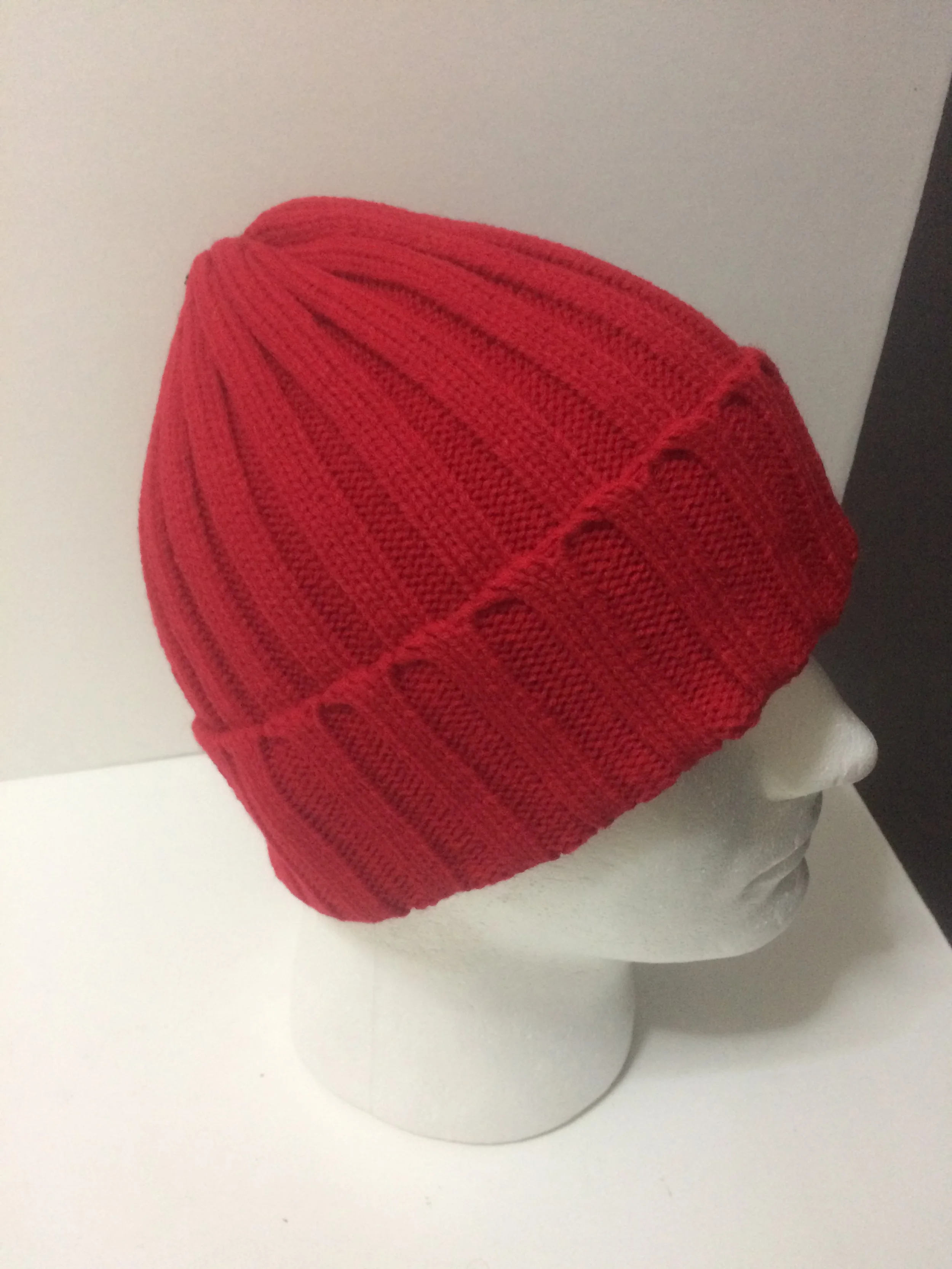 NEW: Mens Hat Fold-over Classic Beanie