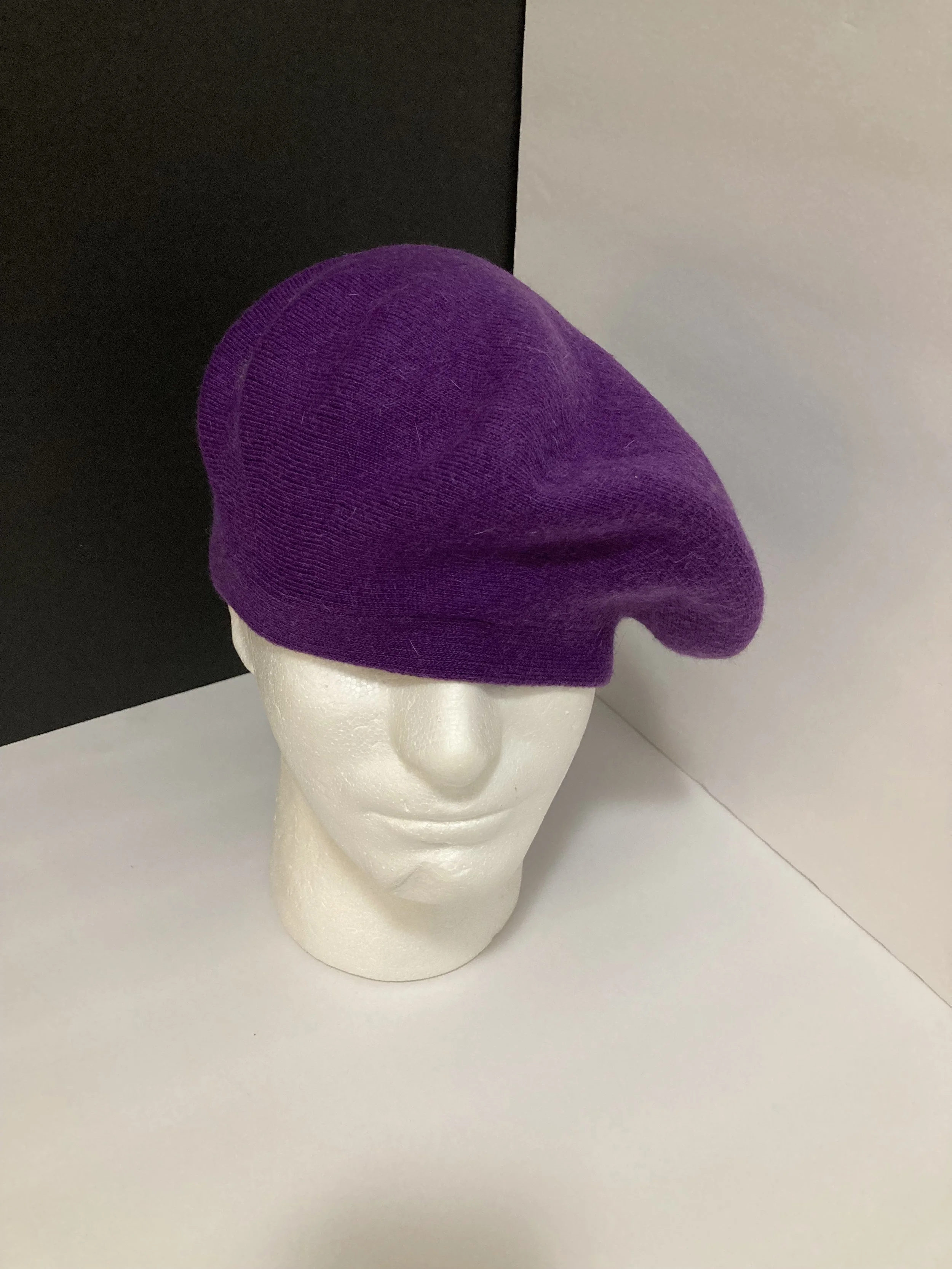 NEW: Mens French Beret, Angora Mens French Beret