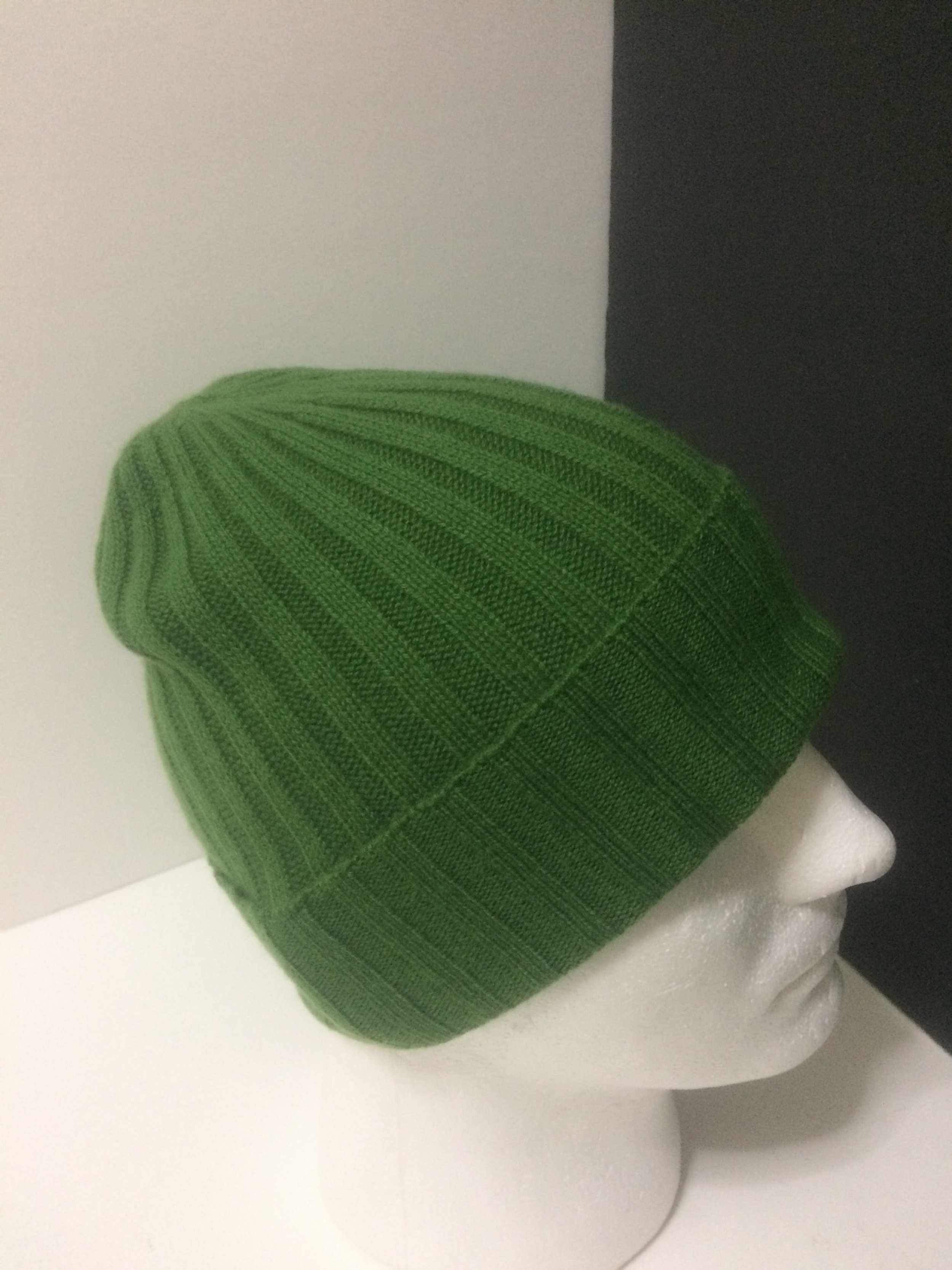 Cashmere Mens Hat,  100% Pure Cashmere Mens Beanie, Fold-over,  Slouchy