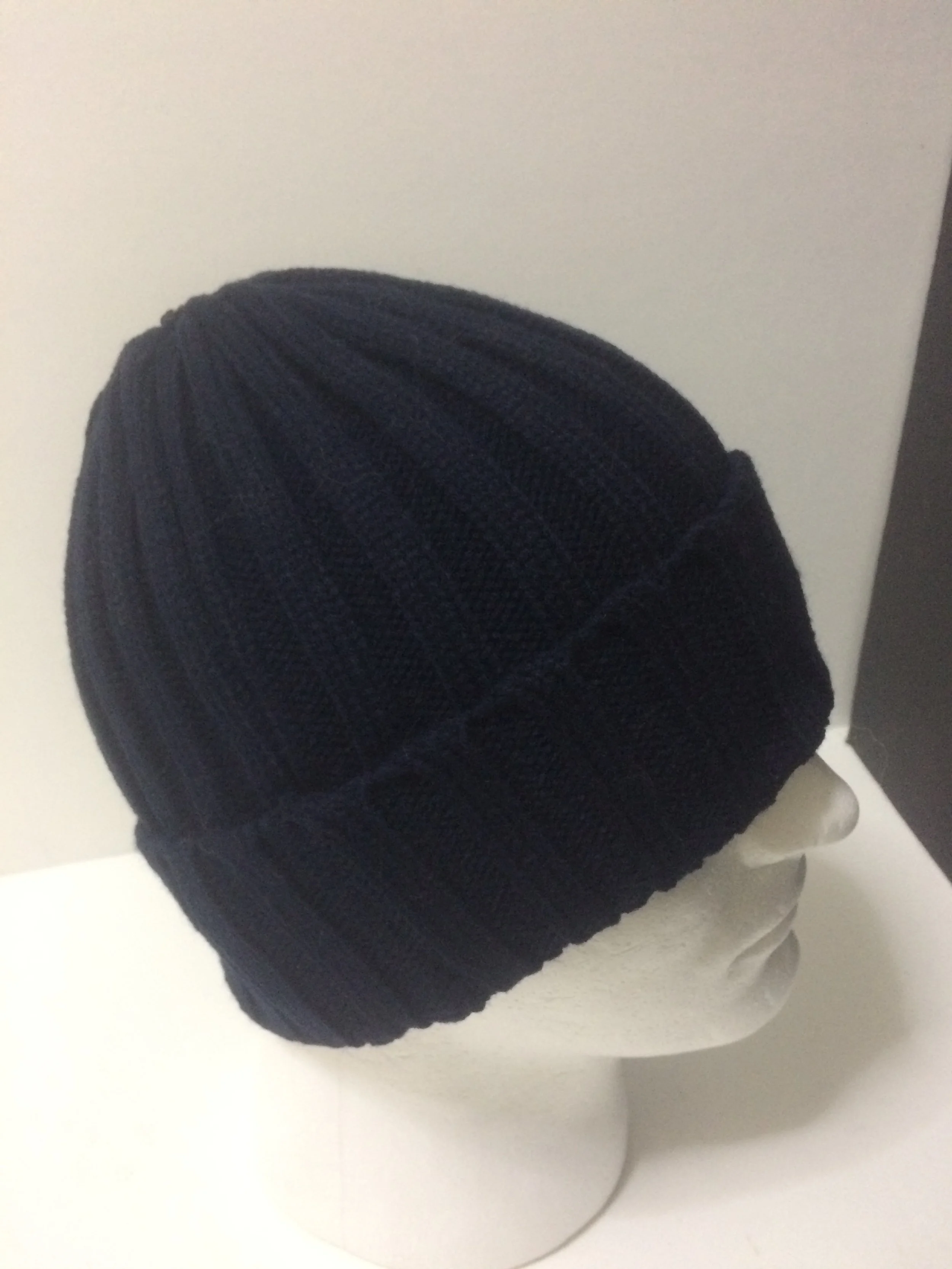 NEW: Mens Hat Fold-over Classic Beanie
