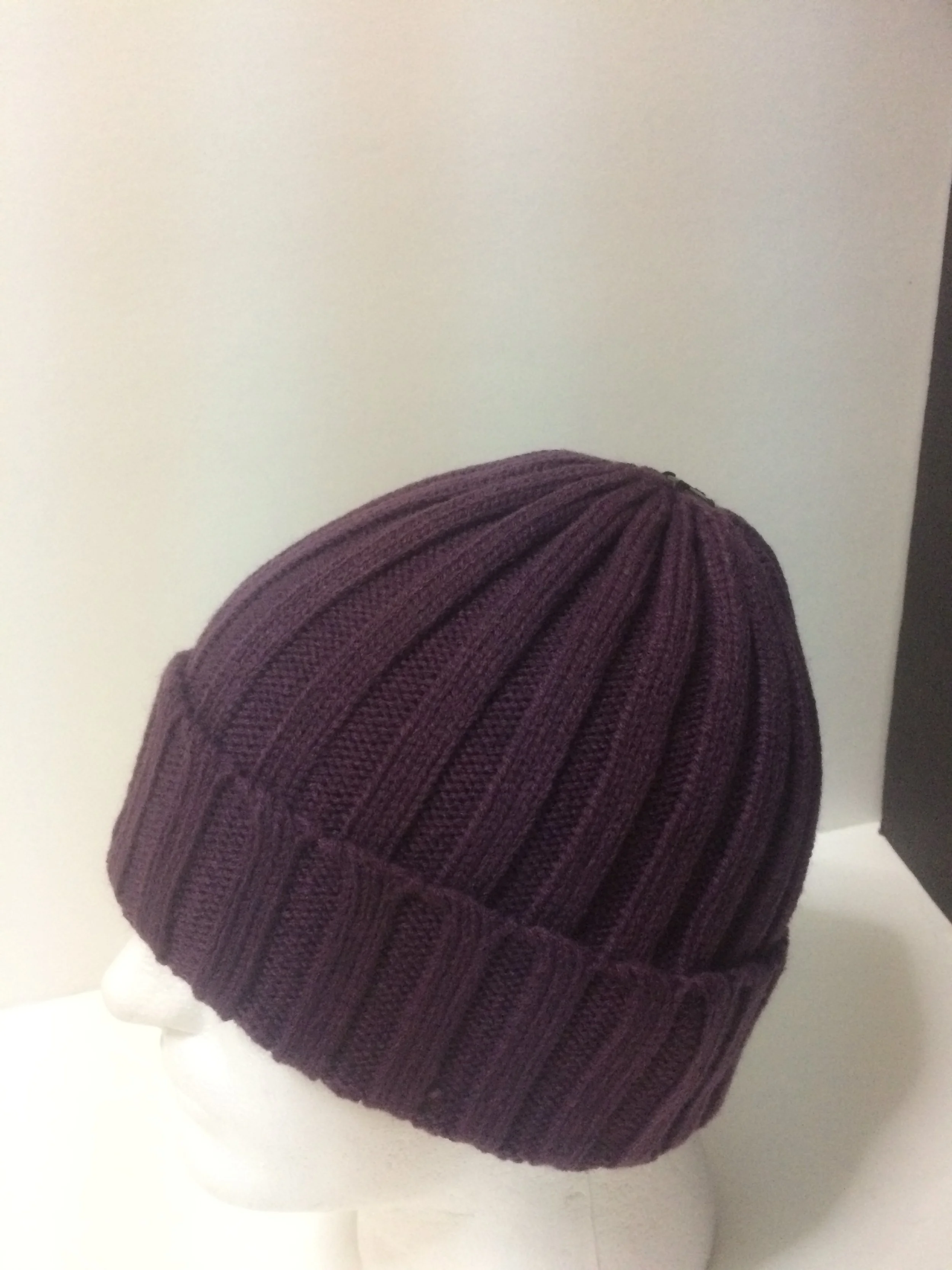 NEW: Mens Hat Fold-over Classic Beanie