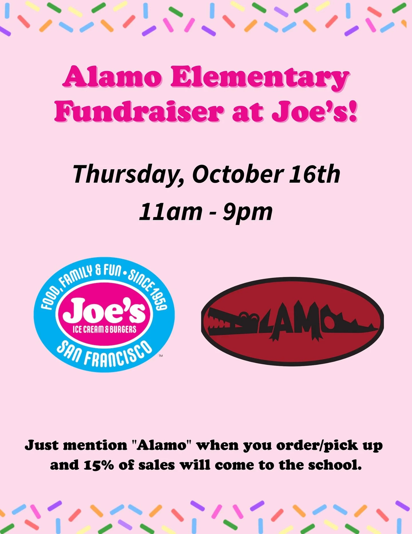 Celebrating 5 sweet years of fundraising with Alamo Elementary! It&rsquo;s been amazing to see this grow with more families each year. Thank you @pta.alamo.sf for all you do and for the continued support! 

#alamoelementary 
#scoopsforschool#alamofun