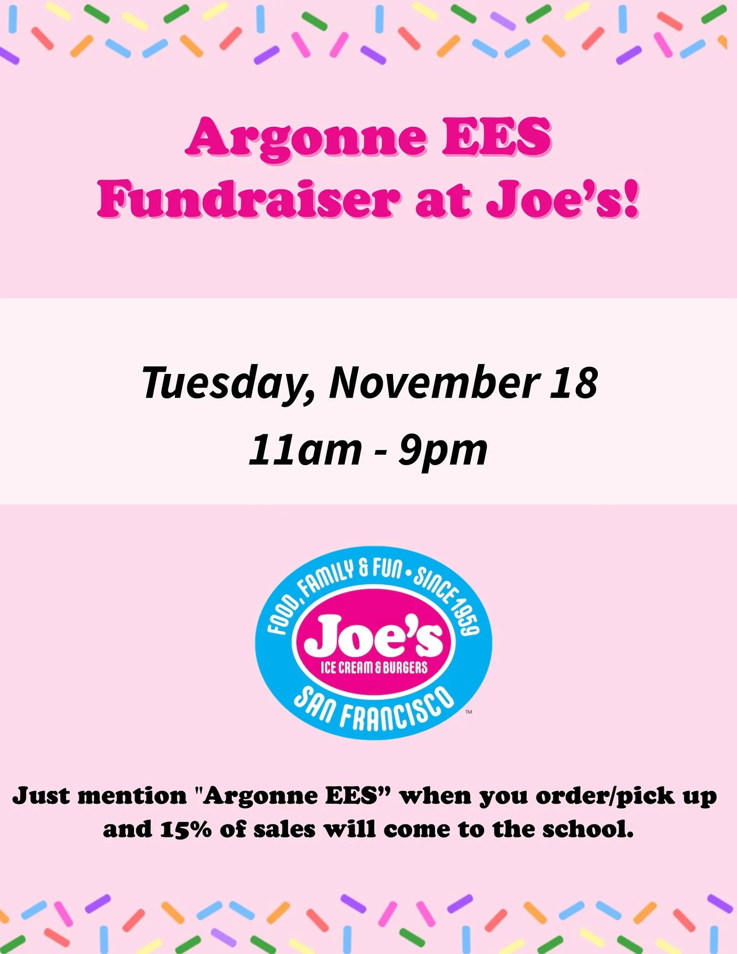 We&rsquo;re so excited to host our very first fundraiser with Argonne Early Education School and can&rsquo;t wait to welcome all the little ones and their families. Hope to see many new families tomorrow!😊