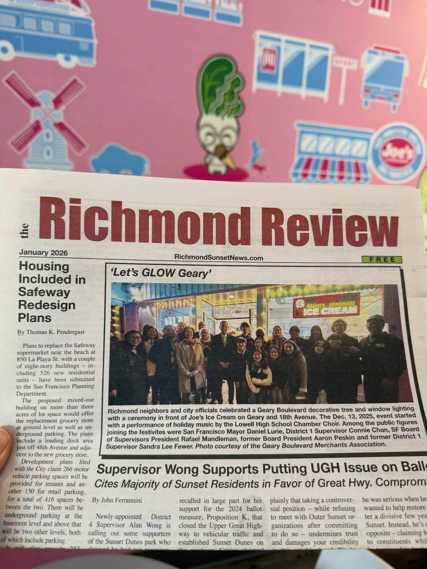 We made the front page! 
So honored to be featured in our local newspaper. Thank you @richmondsunsetnews for keeping neighborhood stories alive the classic way. Yes, real paper!🥹 Don&rsquo;t forget to pick up a copy of the paper at Joe&rsquo;s!