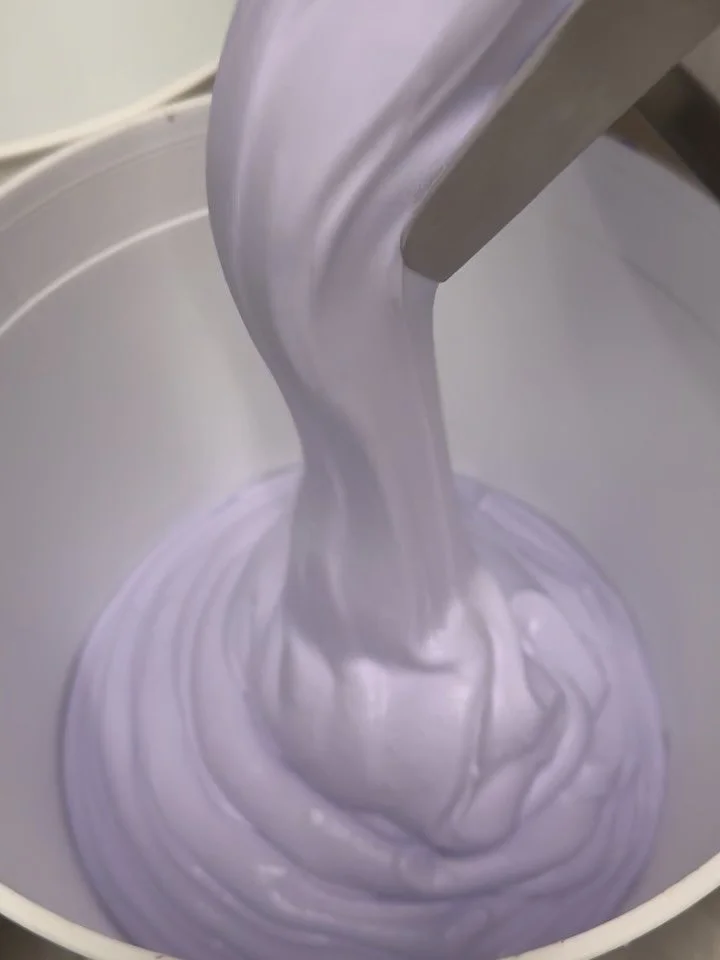 Long-awaited new flavor!! Ube is finally here!💜

Prepping the paste is a little messy&hellip; but the result? So satisfying.

Our first batch sold out before I even had a chance to post 😅
So yes, we already made the second batch!
Come enjoy a scoop