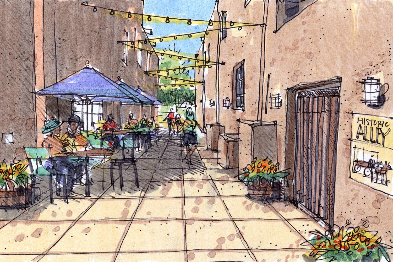 DOWNTOWN TAOS STUDY
