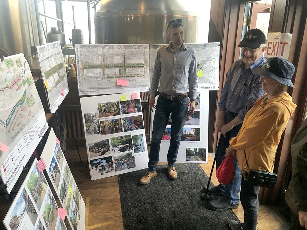Informal public presentation of ideas