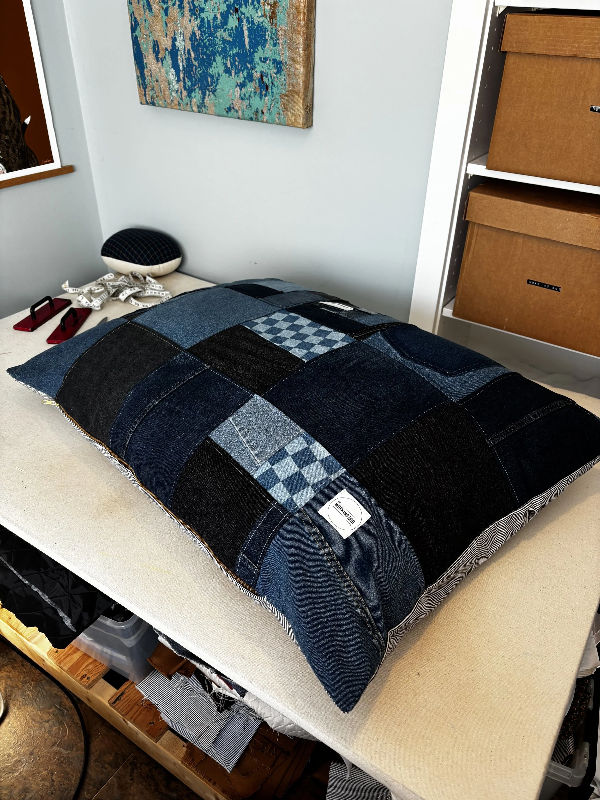 Denim Patchwork Jobsite Bed