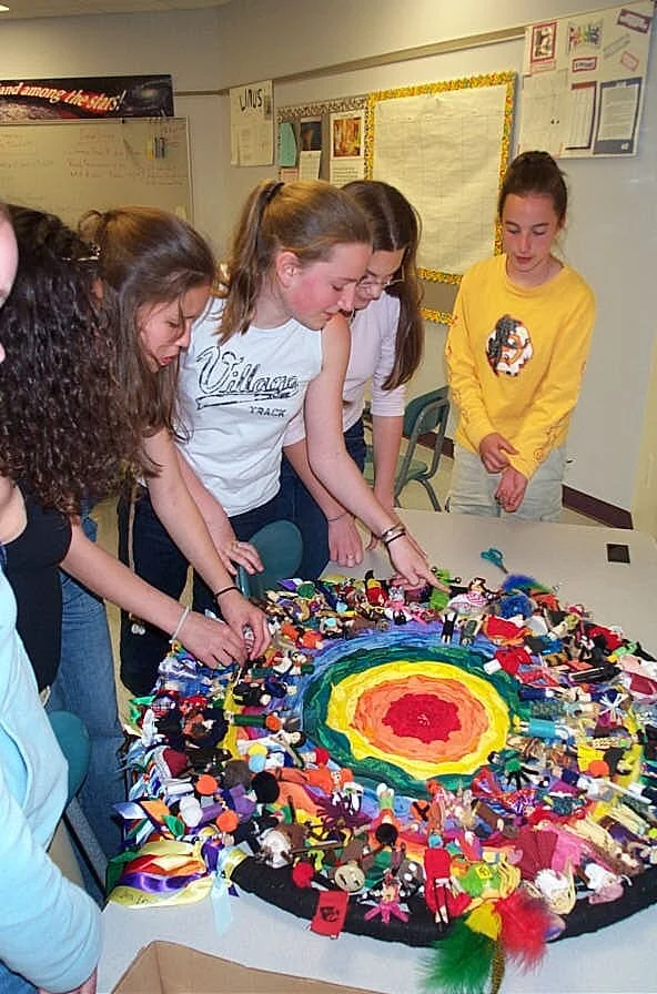 Mandala Community Weaving