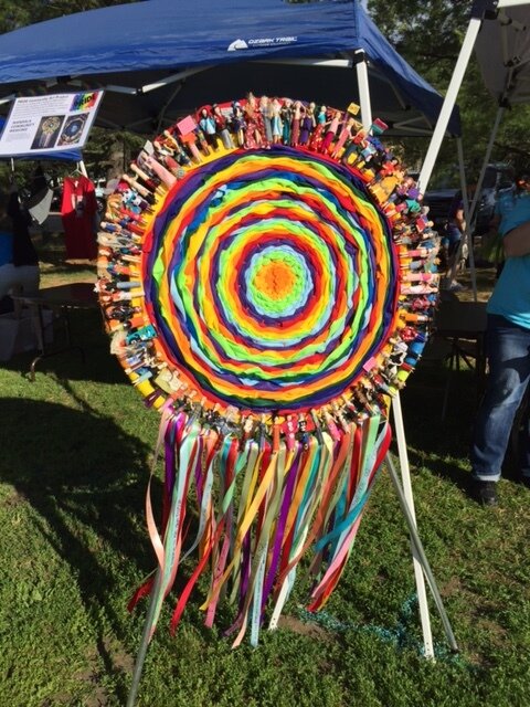 Mandala Community Weaving