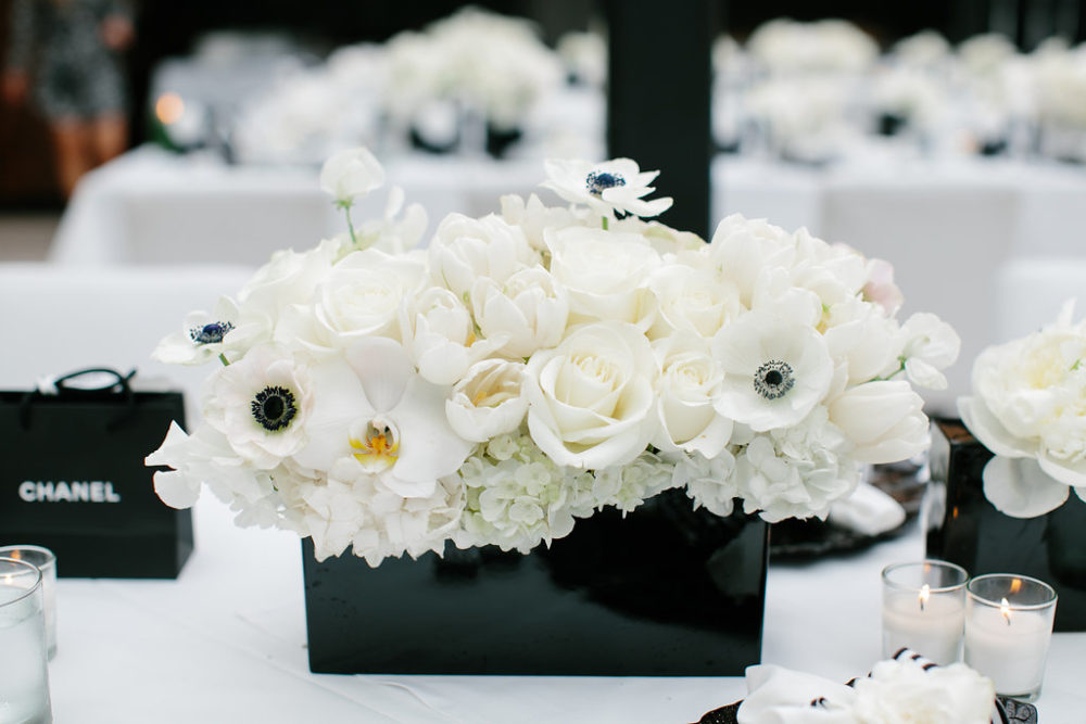 Coco Chanel Themed Centerpieces  Silver centerpiece, Centerpieces