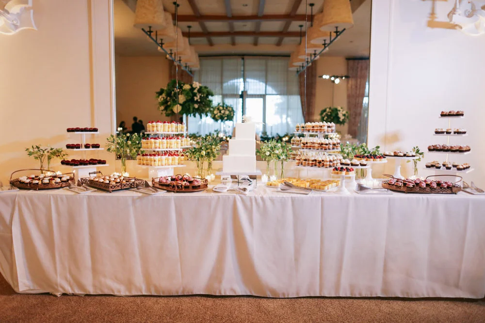 aboutdetailsdetails.com | Brandon Kidd | LA Wedding Planner | Catalina Point Wedding | Wedding Reception Inspiration | Delectable Dessert Table | Elegant Cake