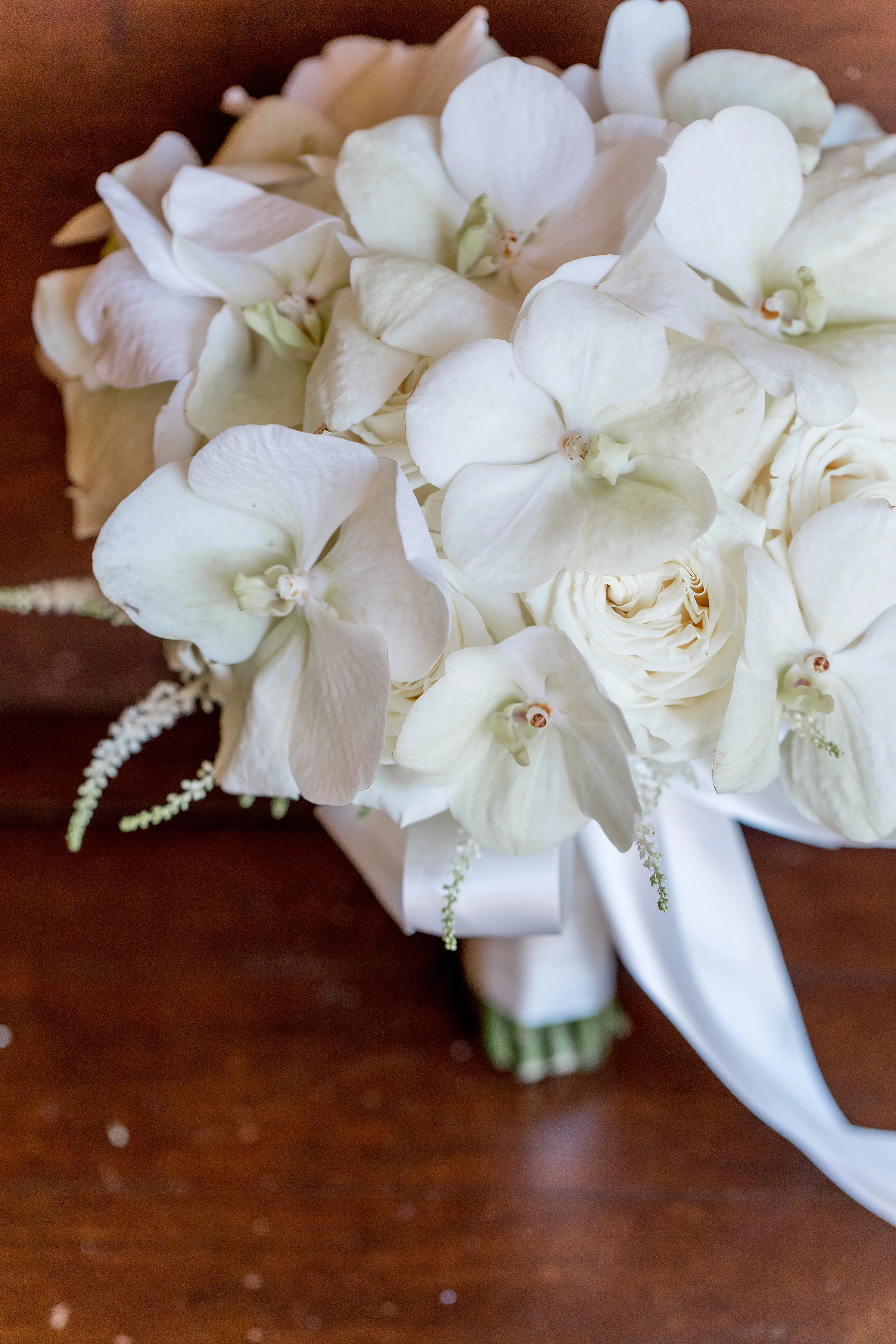 Aboutdetailsdetails | Katie Beverley Photography | white orchid bouquet | white wedding