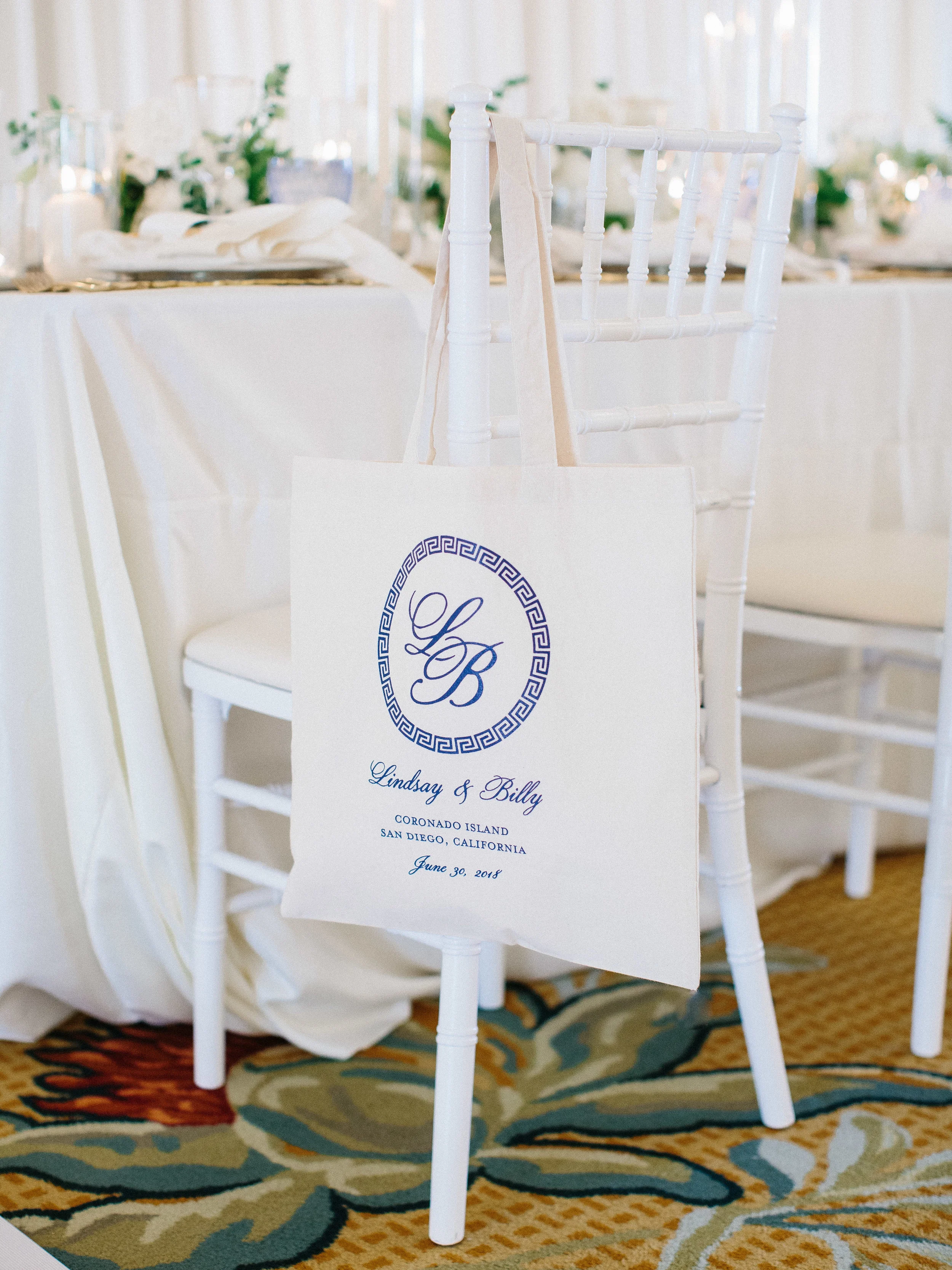 | Aboutdetailsdetails | San Diego Wedding | Swag Bags | Personalized Party Favors | Navy Accents |