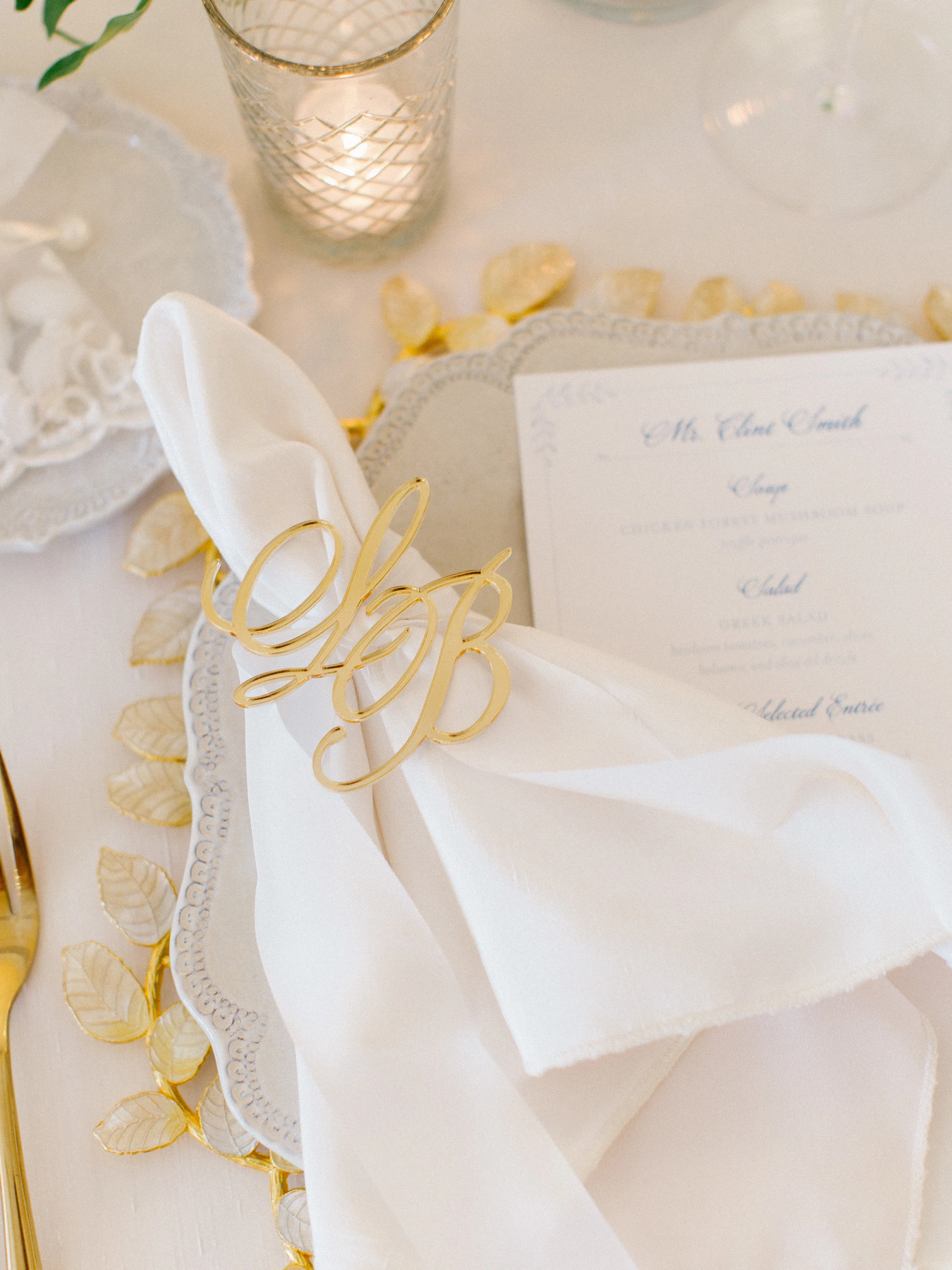 | Aboutdetailsdetails | Reception | White Wedding | Indigo Crystal | Crisp White | White Roses | Gold Accents | Table Setting