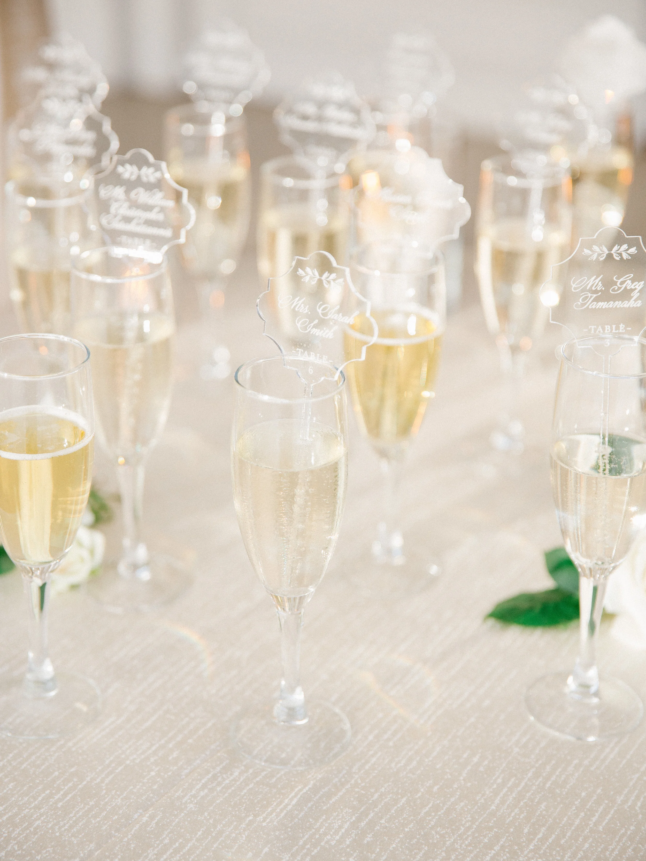 | Aboutdetailsdetails | Champagne Table | Escort Cards | Drink Stirrers | San Diego Wedding |