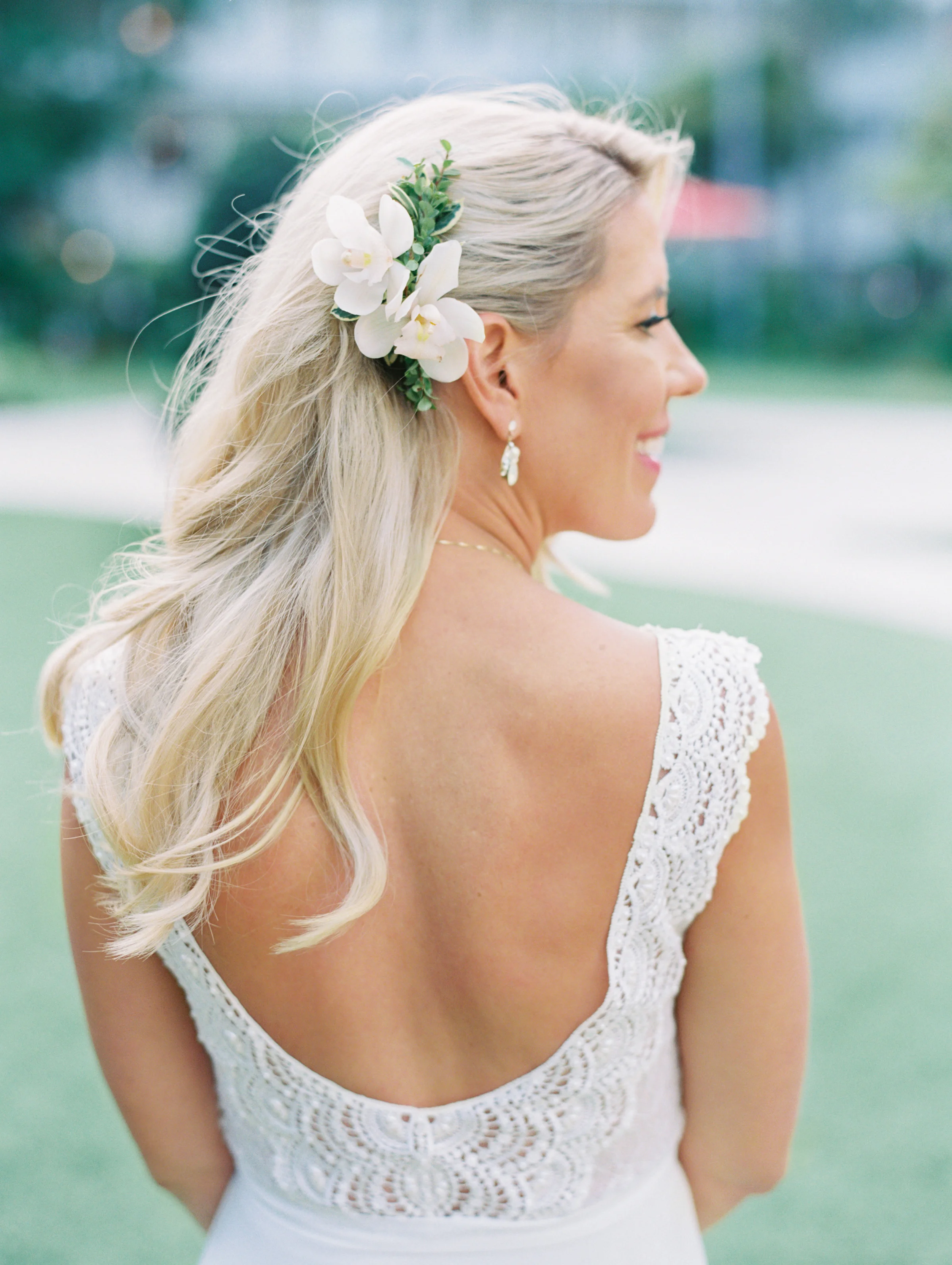 | Aboutdetailsdetails | Wedding Dress | Lace Wedding Dress | Floral Hairpiece | Bride | San Diego Wedding | San Diego Wedding Planner