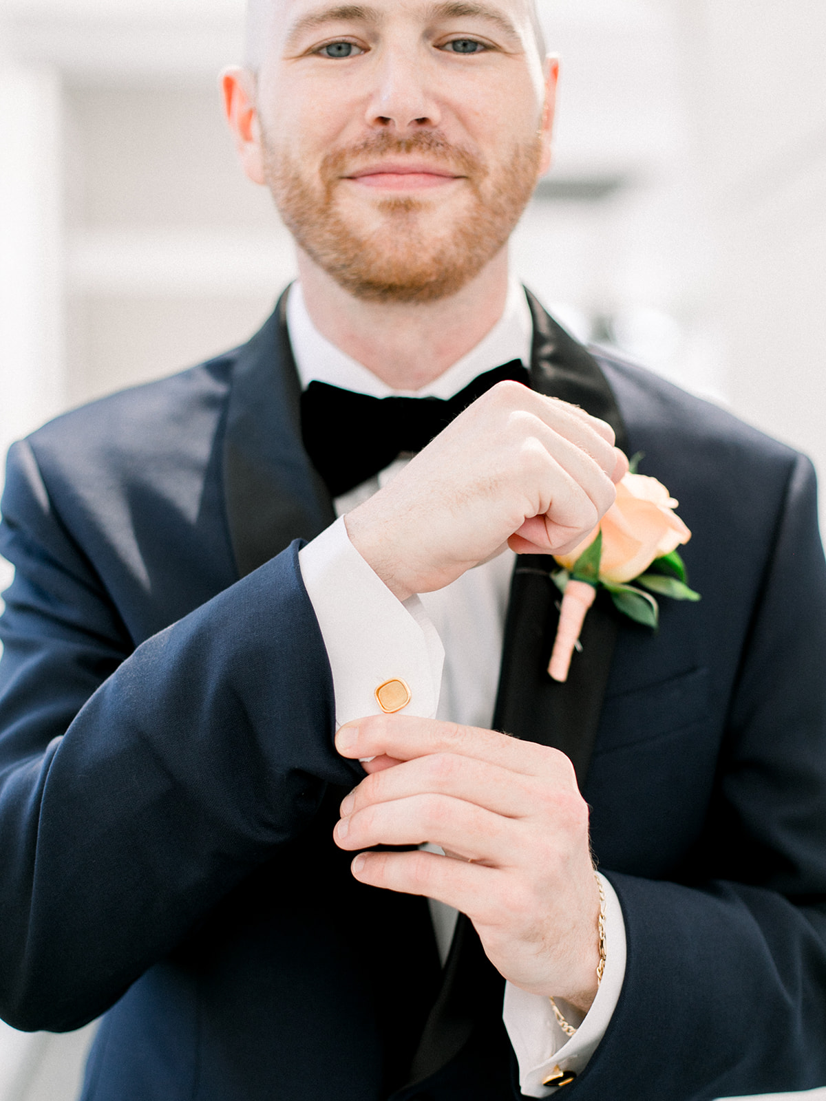 aboutdetailsdetails | Navy suit | Grooms style | wedding day | fashion | Cuff Links | Blush roses