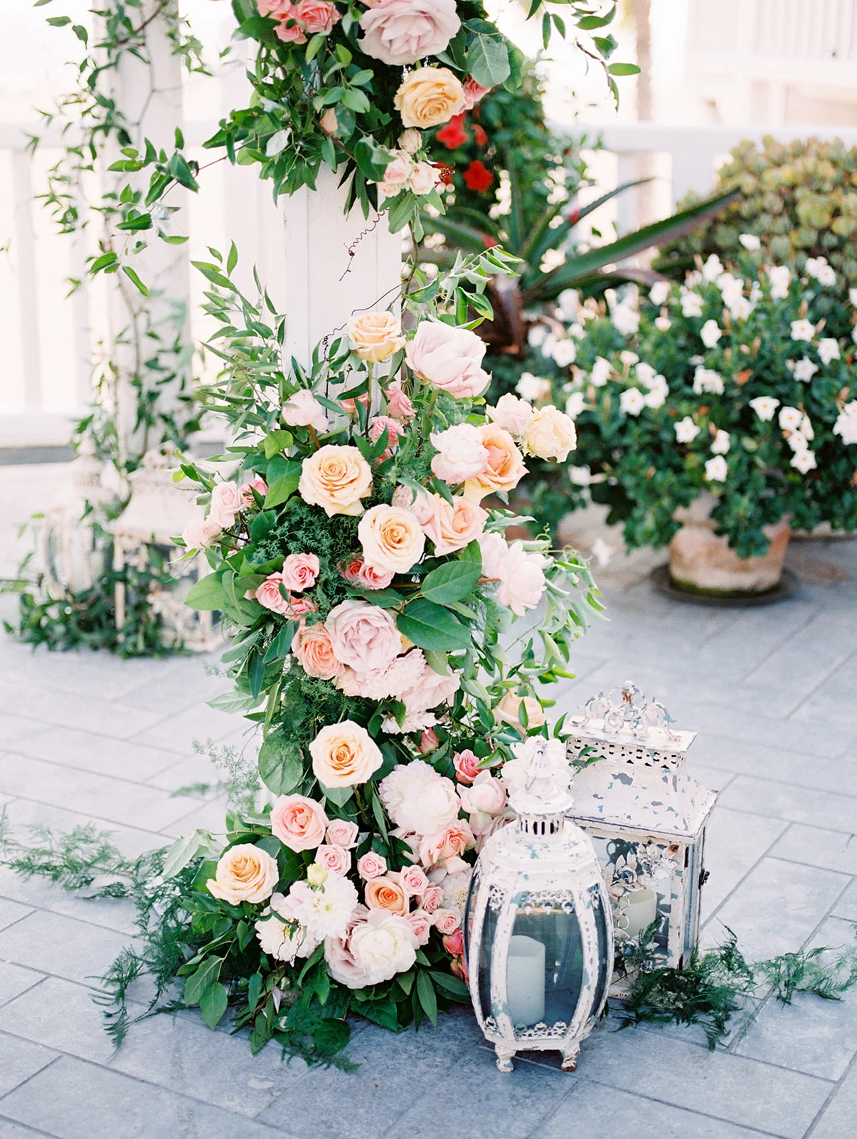 | Aboutdetailsdetails | Floral Arch | Roses | Blush Roses | Peach Roses | Floral Design | Lanterns | Leafy | Greenery |