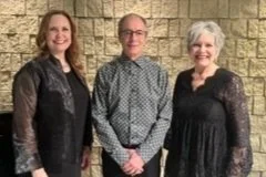 Dr. Dale Wheeler, Angela Siemens and Sharon Braun