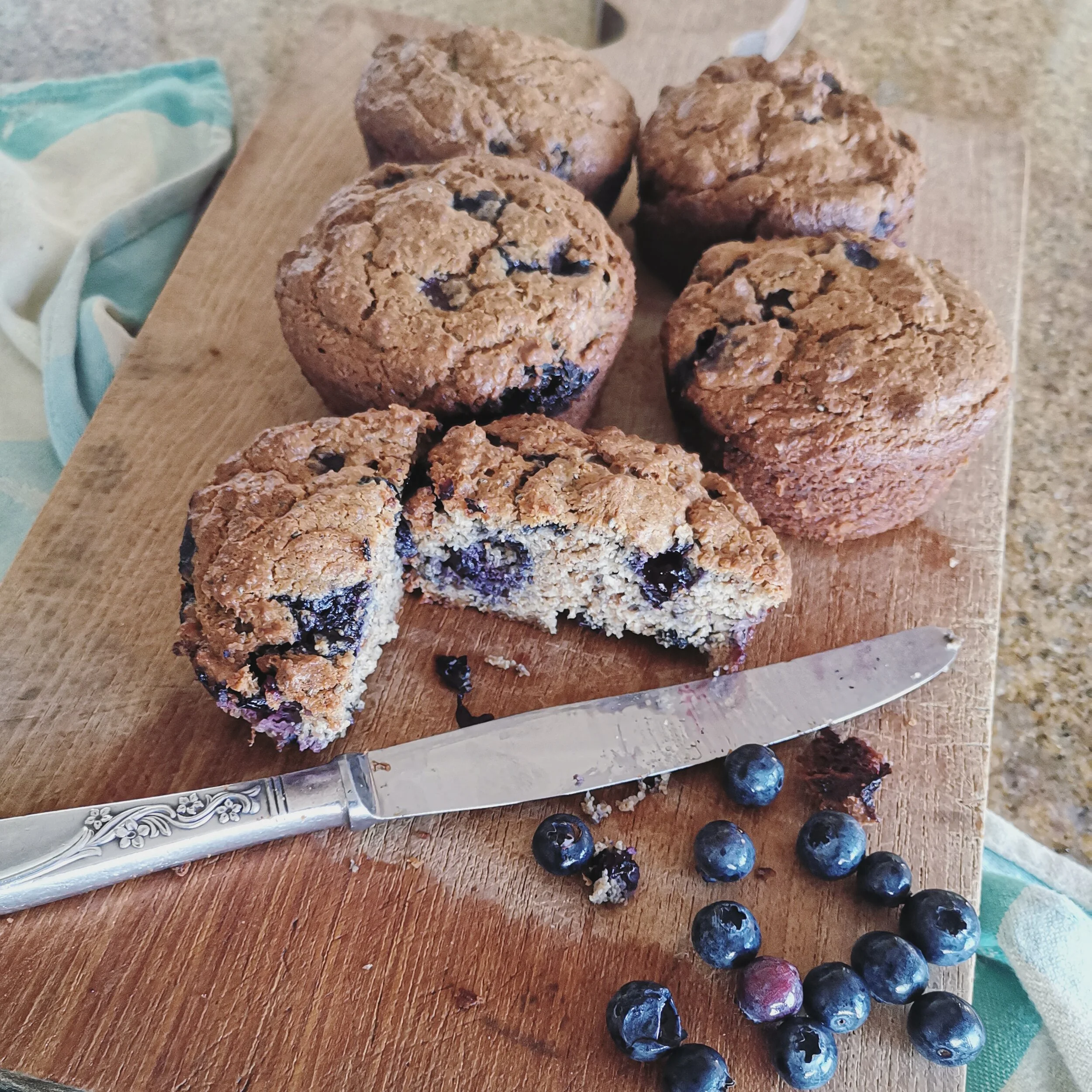 Hunger Busting, Covid baking, Banana and Blueberry Muffins