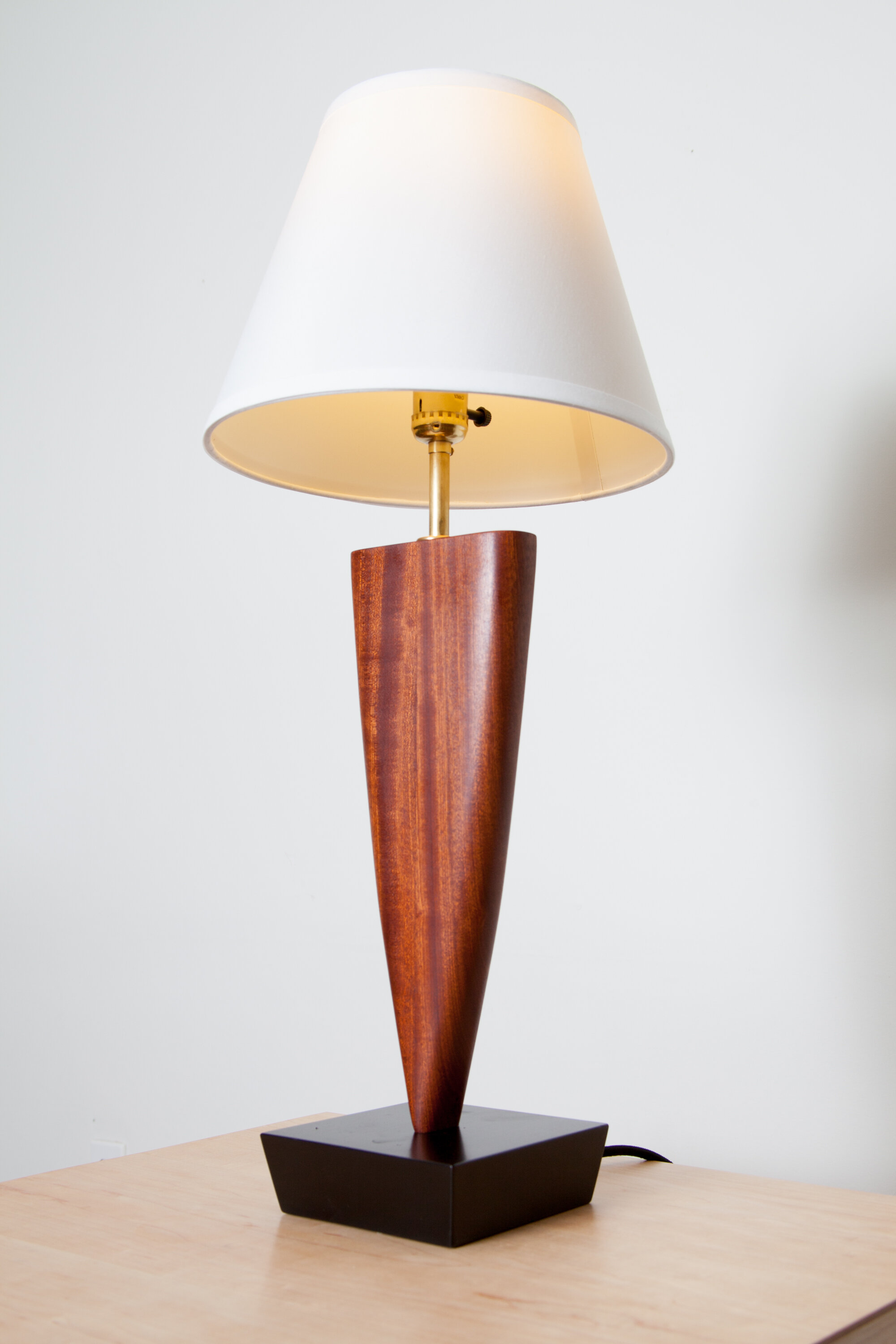 Sculptural Lamp - Sapele