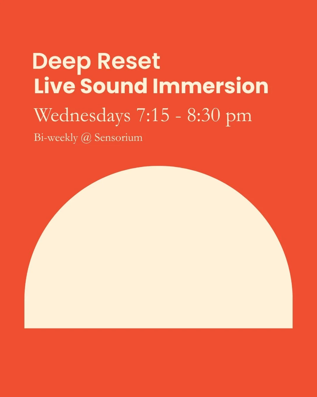 Deep Reset — Live Sound Immersion