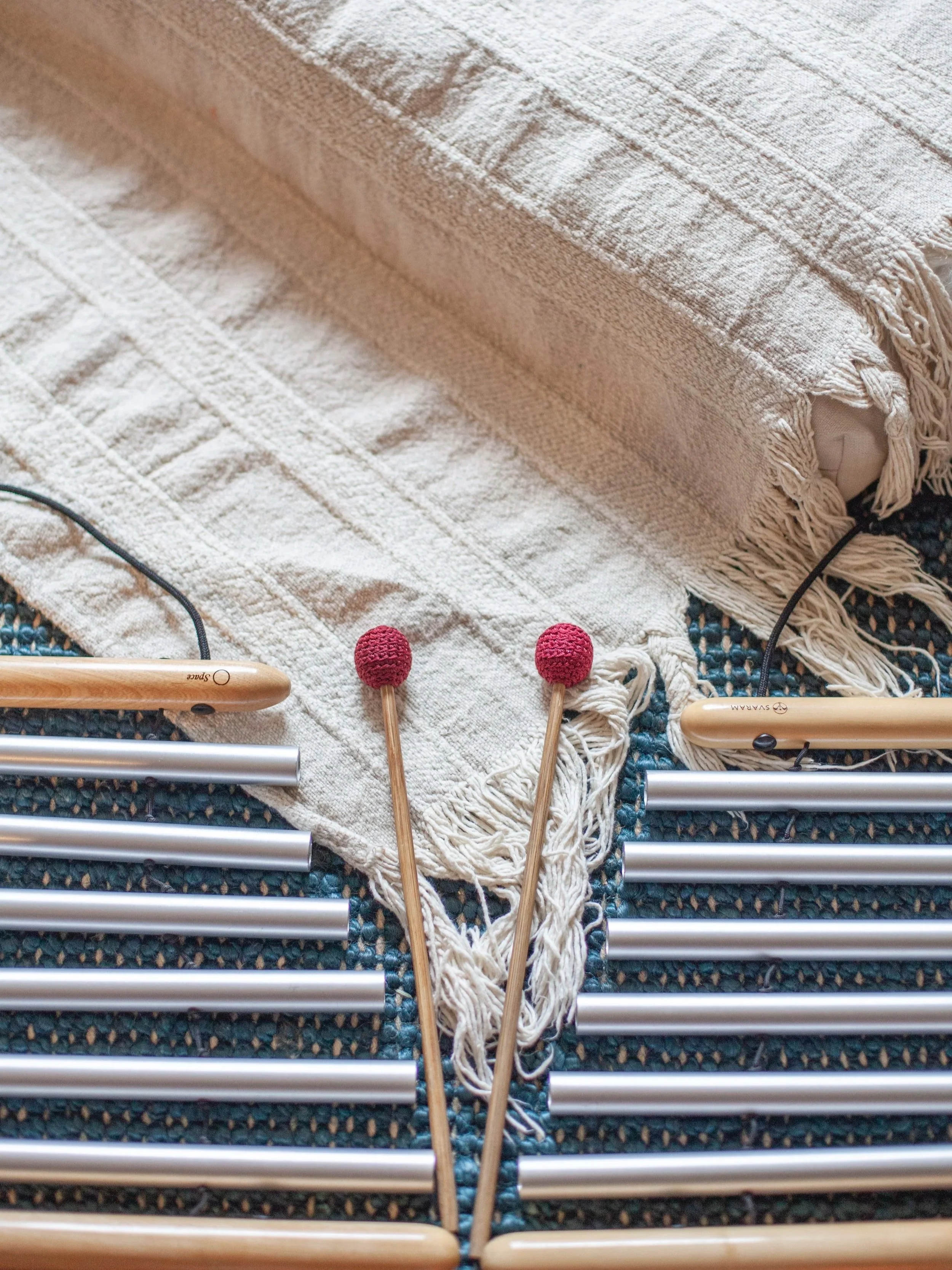 Image of a set of two chimes, with mallets