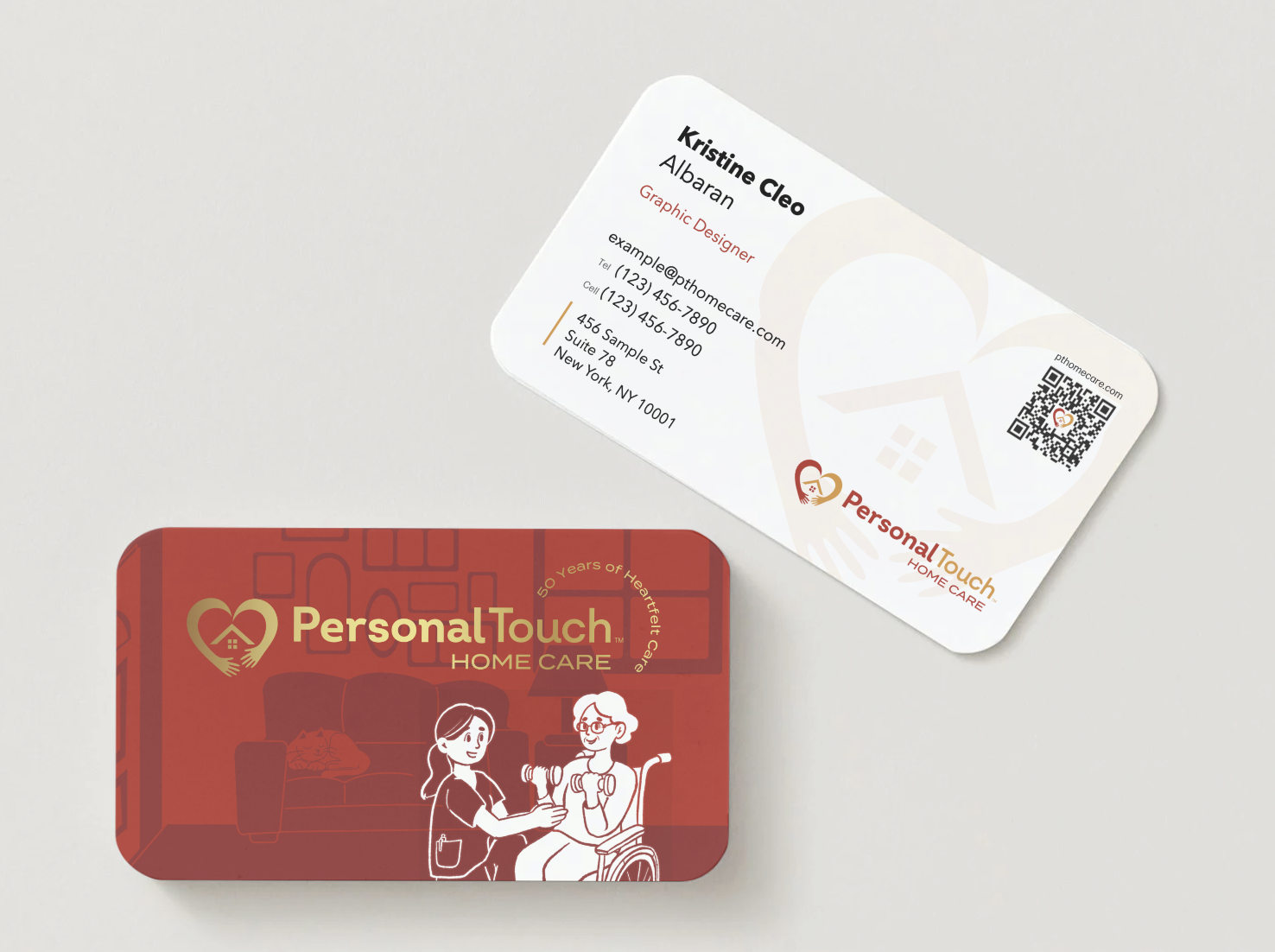  Business Card with Custom, Hand-drawn Illustration 