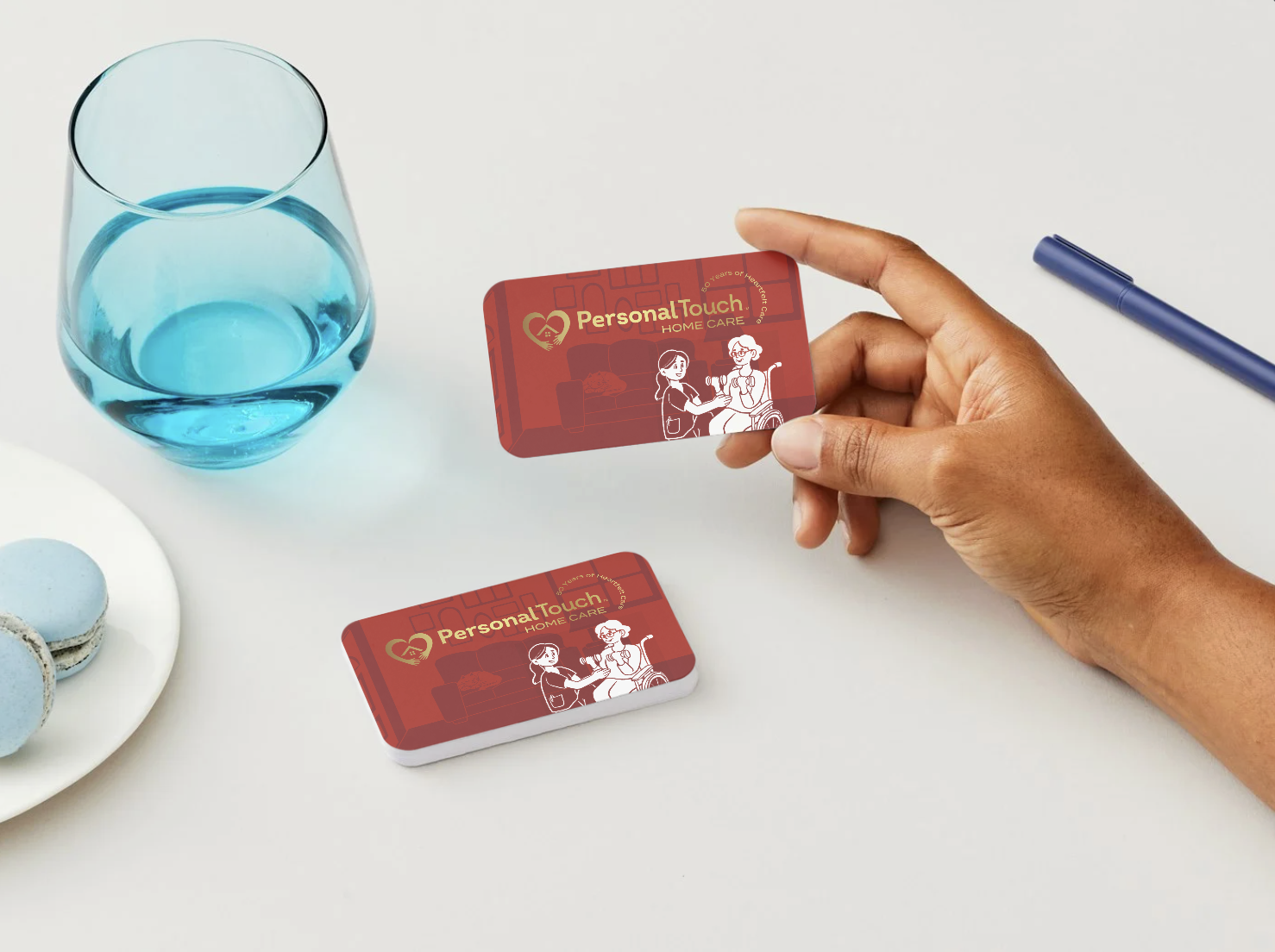  Business Card with Custom, Hand-drawn Illustration 