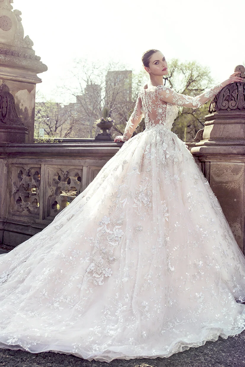 ysa makino long sleeve wedding dress