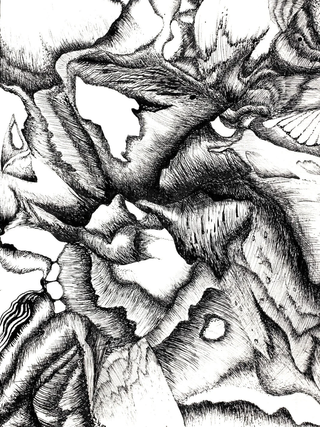 'hidden worlds 4'   24x32cm