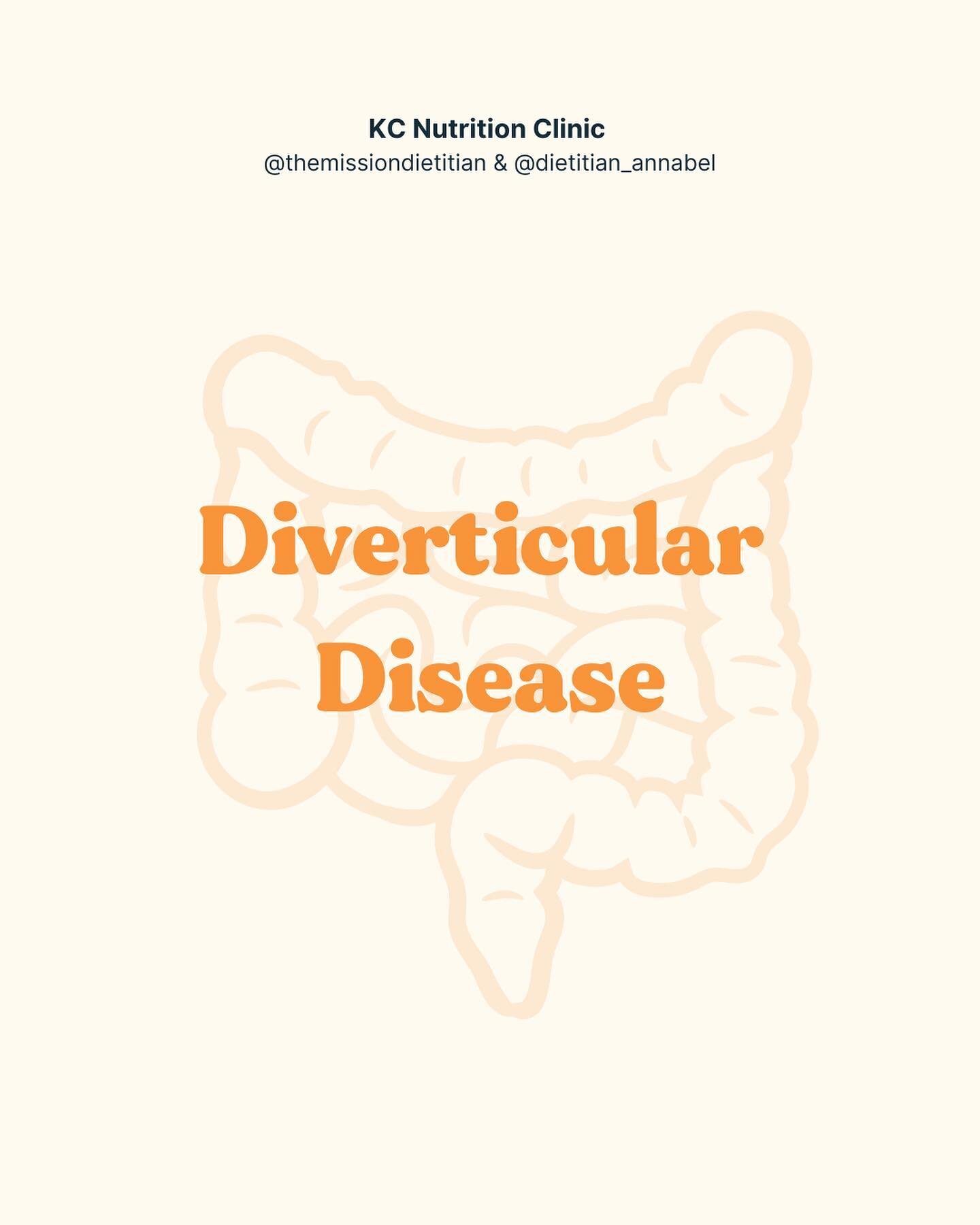 Diverticular Disease ⁣
⁣
Diverticular disease and diverticulitis are related digestive conditions that affect the large intestine. Diverticula are small bulges or pockets that can develop in the lining of the intestine as you get older.⁣
⁣
In this po