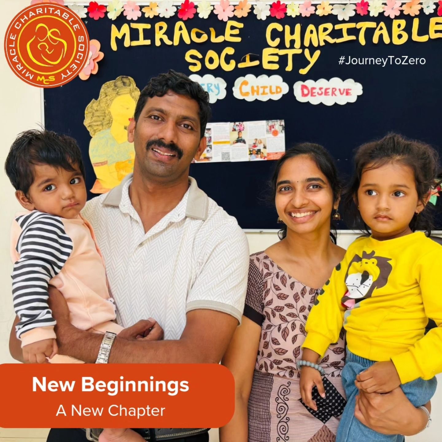 Today, a little miracle found a loving home! 🎉
We are filled with joy as we continue our Journey to Zero&mdash;a world with zero abandoned children. Every adoption brings us closer to our mission of ensuring that every child has a family to call the