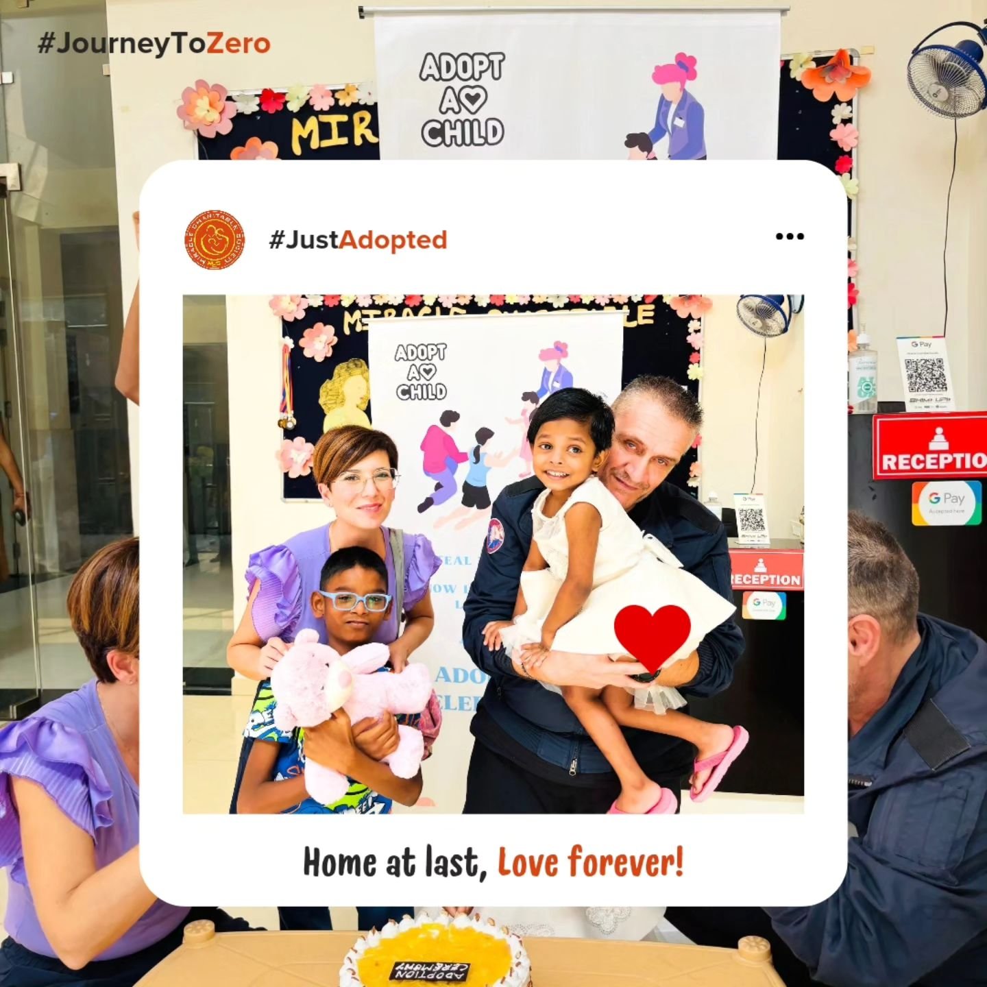 Aditi found her forever family today, joining a loving family with a mom, a dad, and a big brother. Each adoption brings us closer to our Journey to Zero. Here&rsquo;s to our brave little lioness, may her future be filled with endless joy and success