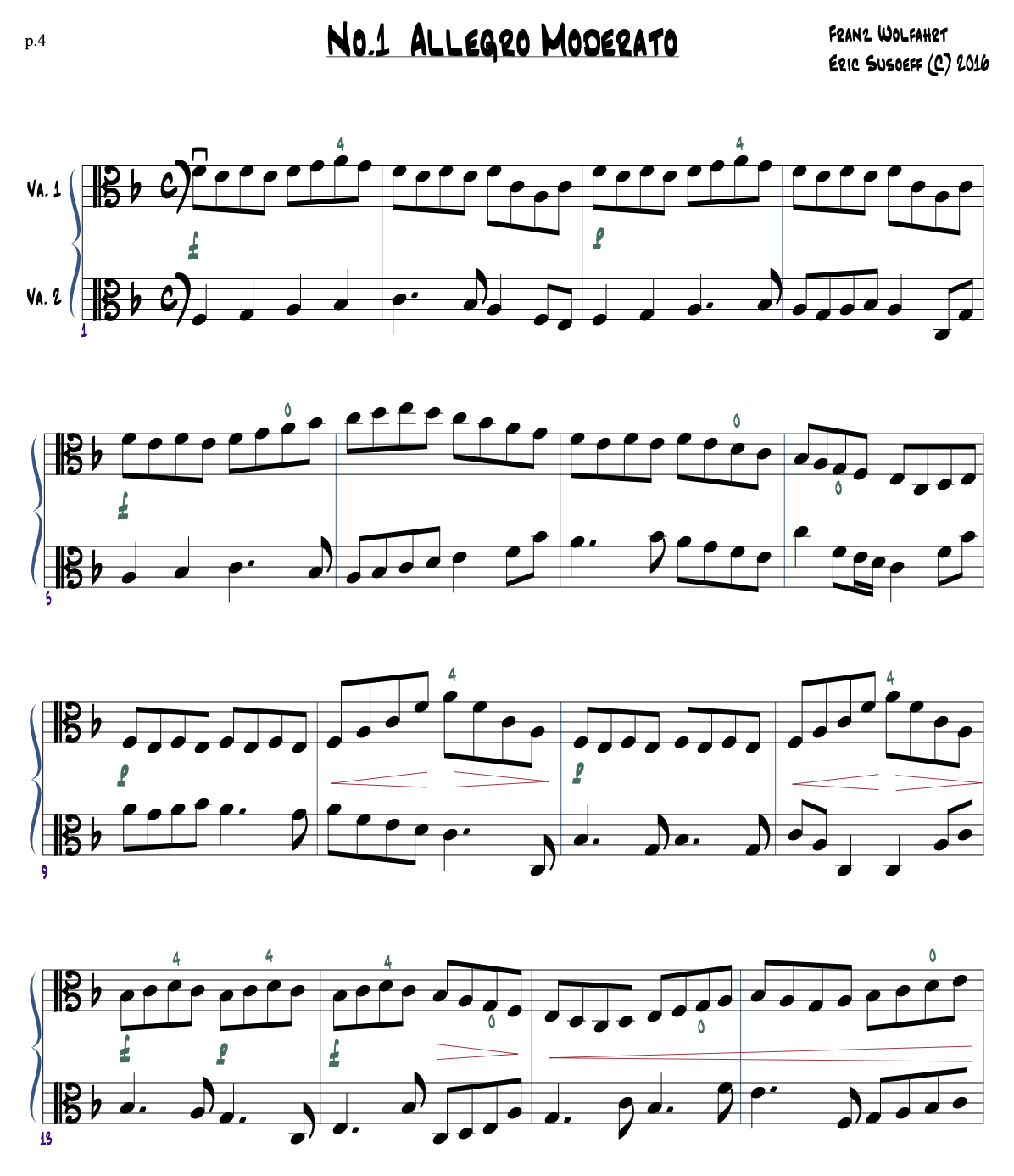 Wohlfahrt Op 45 For Viola Duet By Eric Susoeff VlaTutti Wohlfahrt Op 45 For Viola Duet By Eric Susoeff VlaTutti