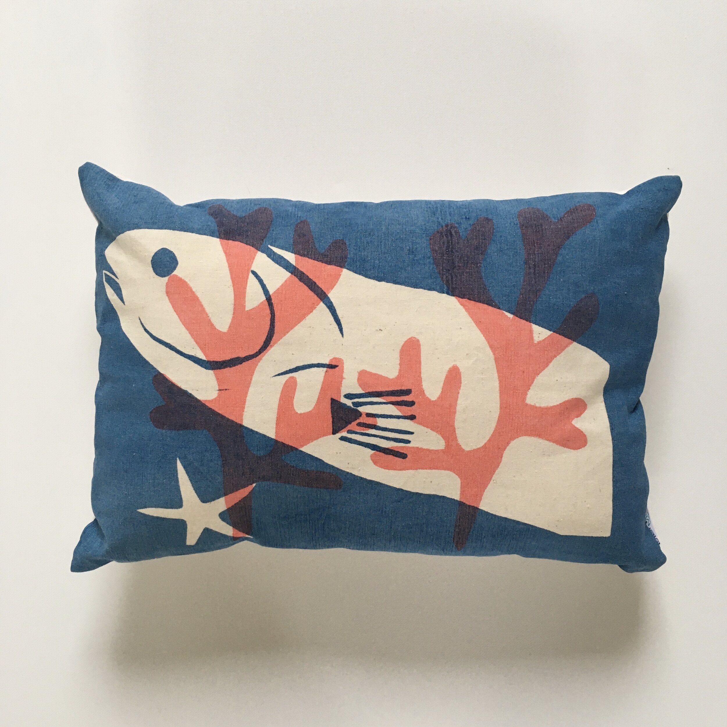 Coussin poisson algues