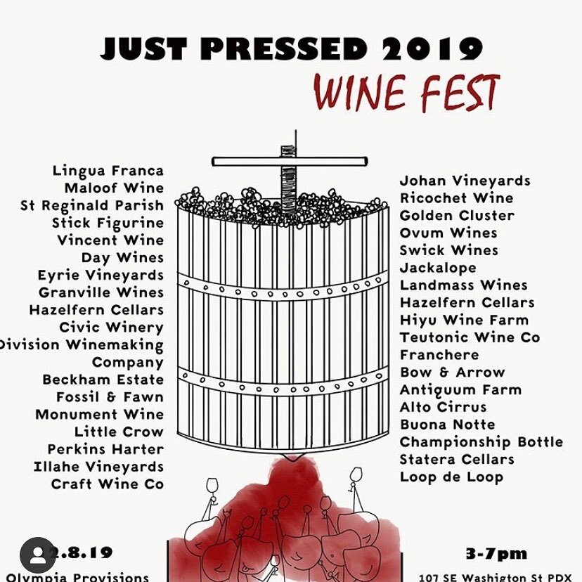 We are stoked to be pouring at this epic event tomorrow! Tickets are cheap and the wine will be flowing. Plus, you can buy new releases for the holidays!