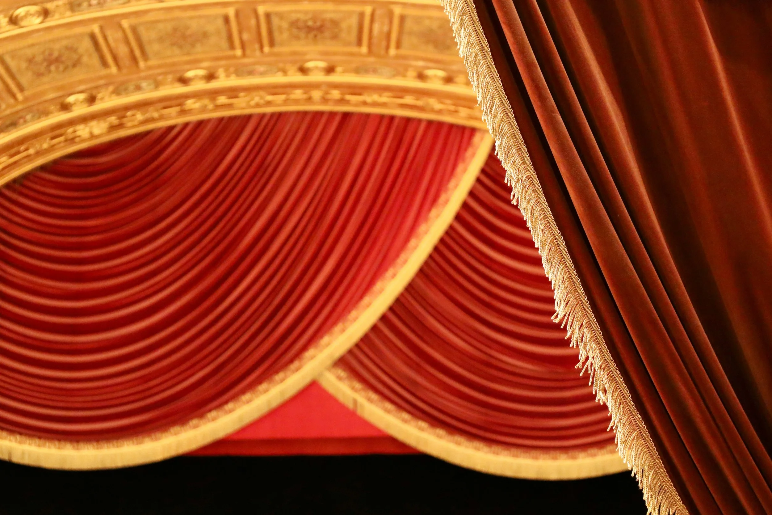 red theatre curtain