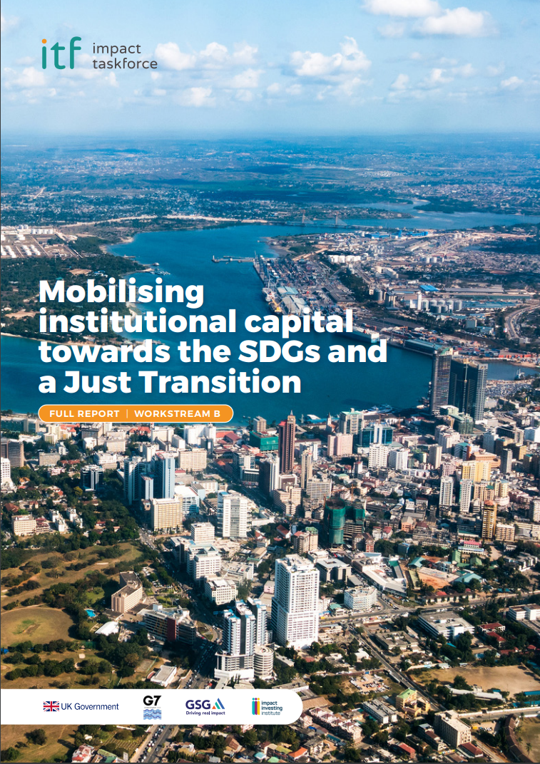 MOBILISING INSTITUTIONAL CAPITAL TOWARDS THE SDGS AND A JUST TRANSITION