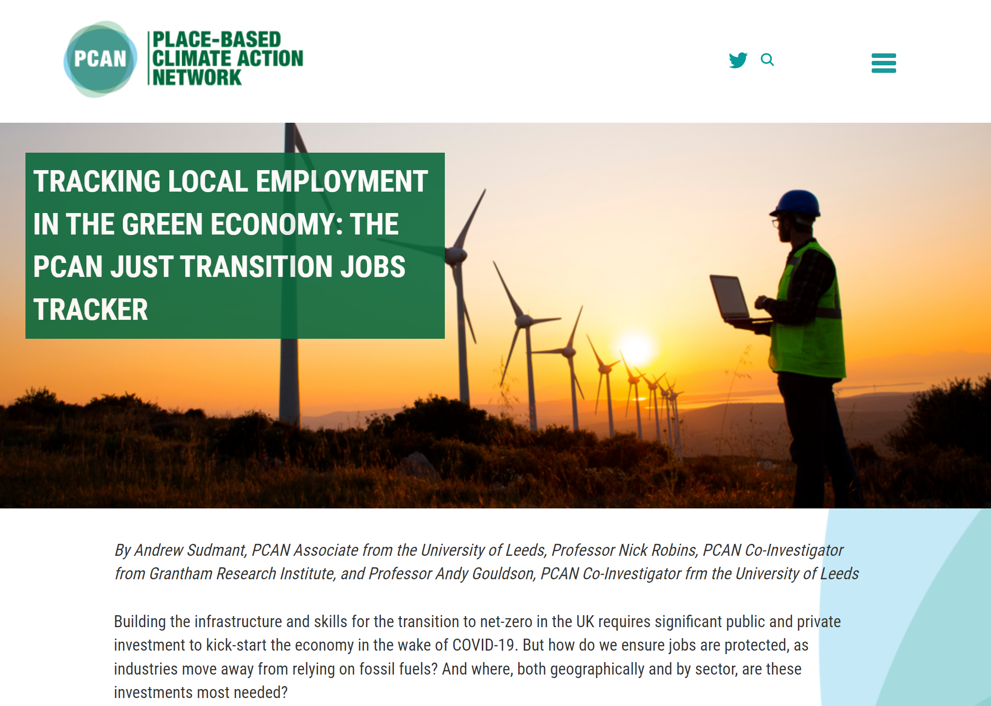 JUST TRANSITION JOBS TRACKER