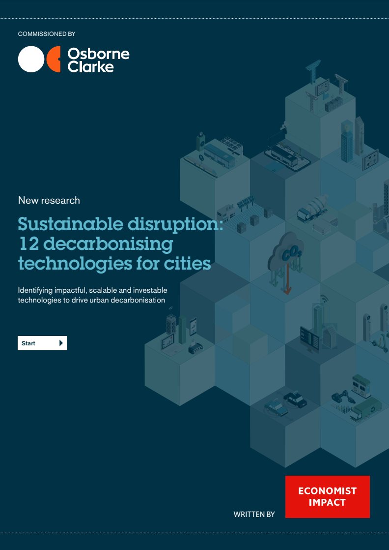 SUSTAINABLE DISRUPTION: 12 DECARBONISING TECHNOLOGIES FOR CITIES
