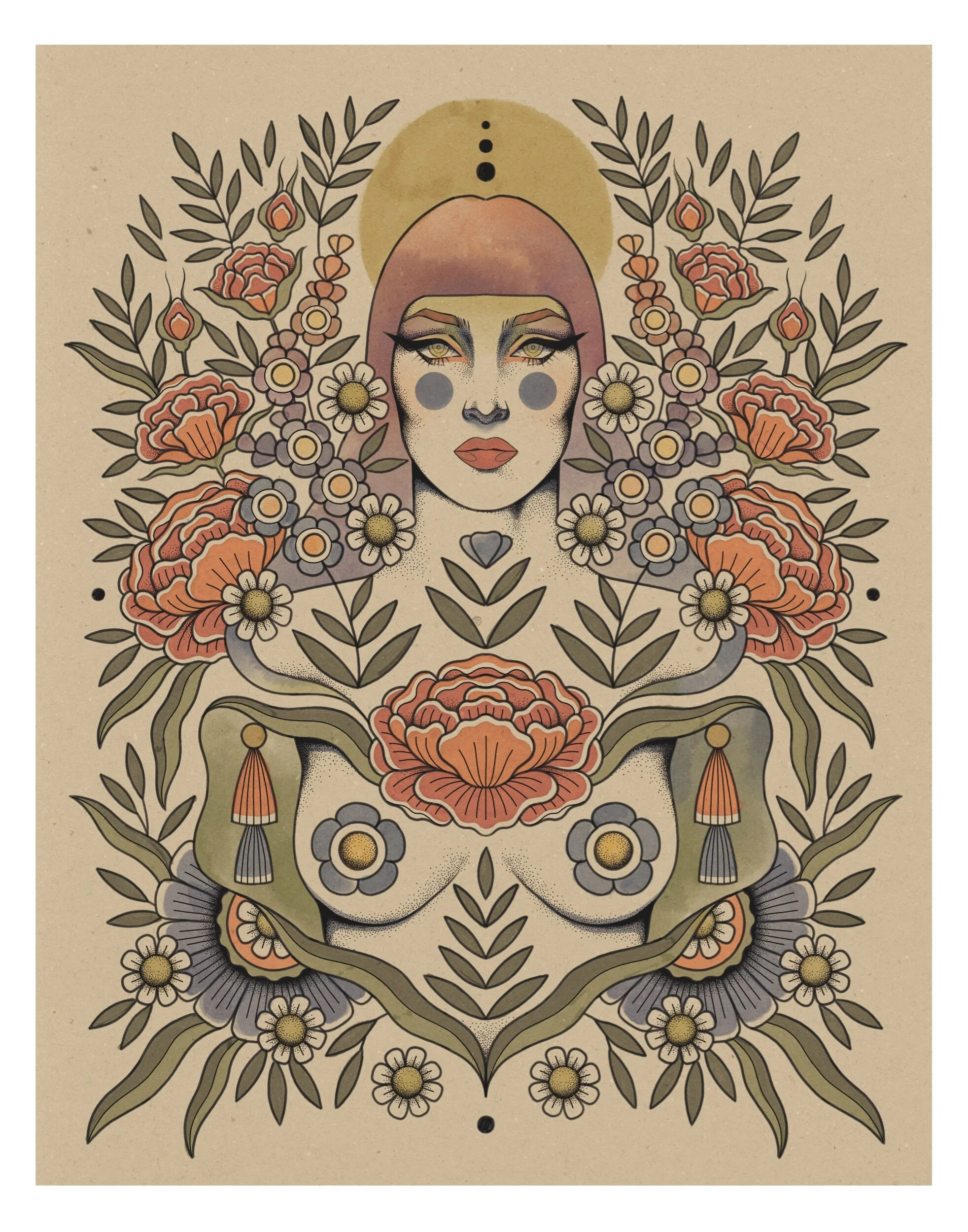 Marie Antoinette illustration artwork