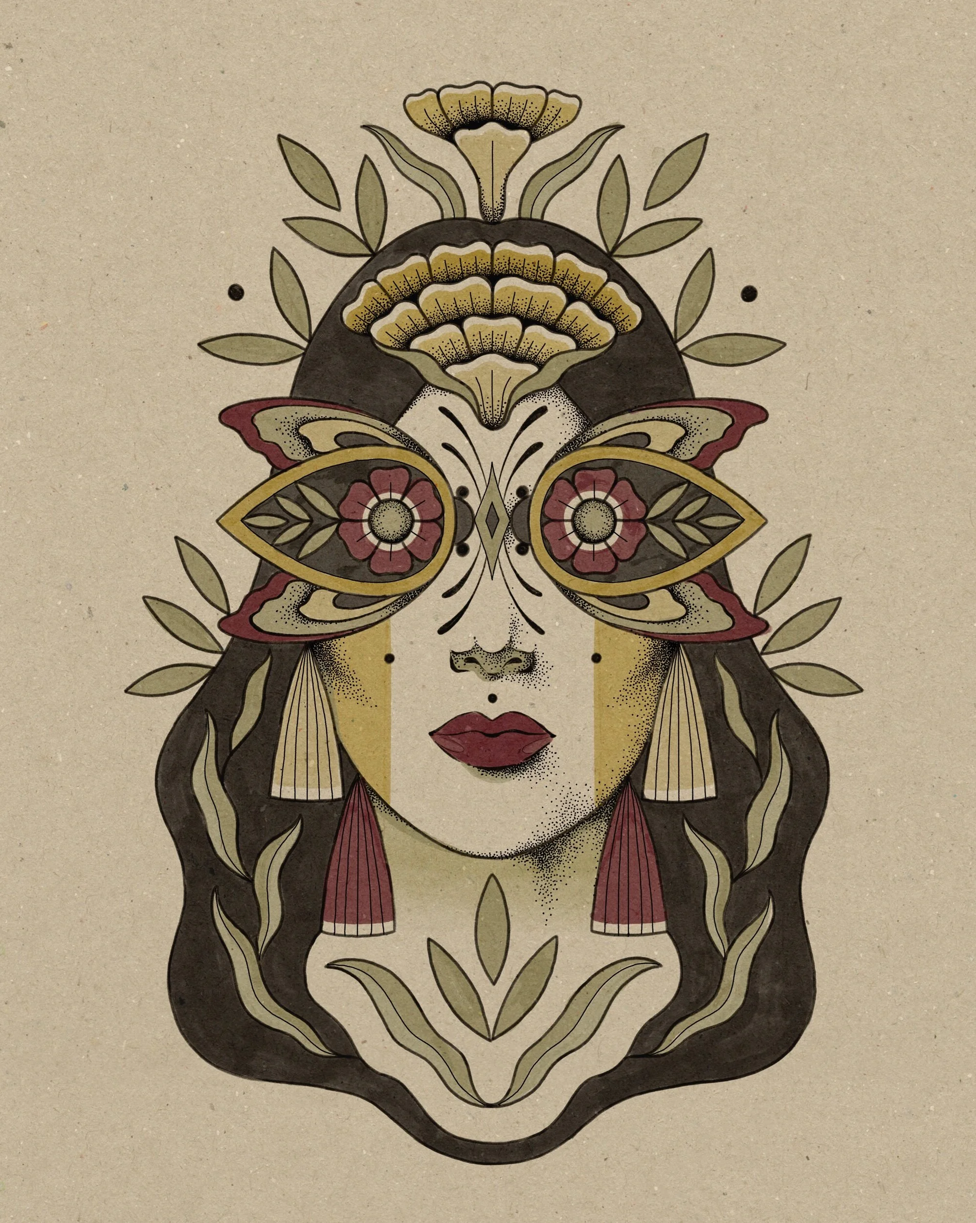 Occult & Spiritual Illustration of female empowerment