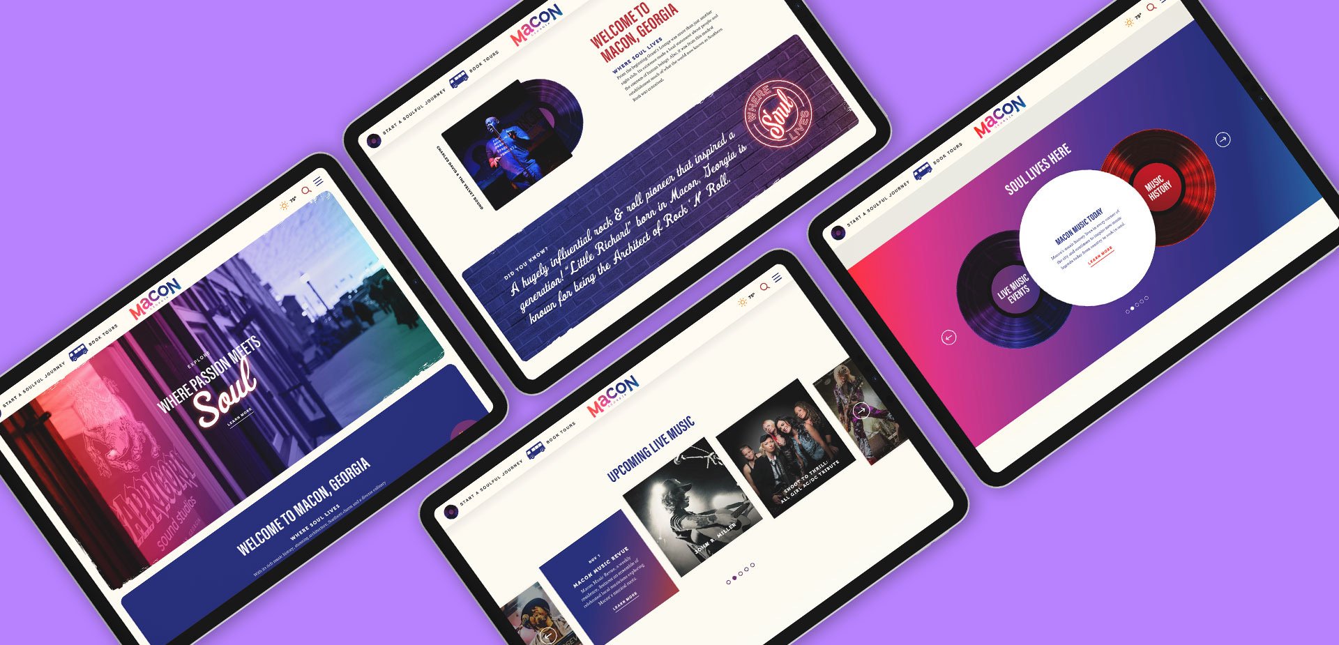 Visit Macon Website Design