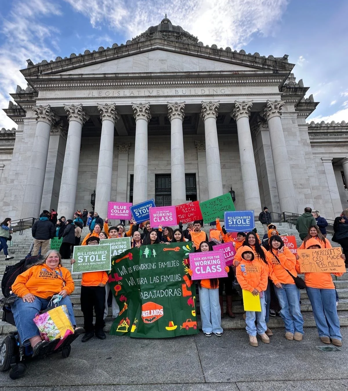 Firelands call on lawmakers to tax the rich, prevent cuts, and support working families!&nbsp;