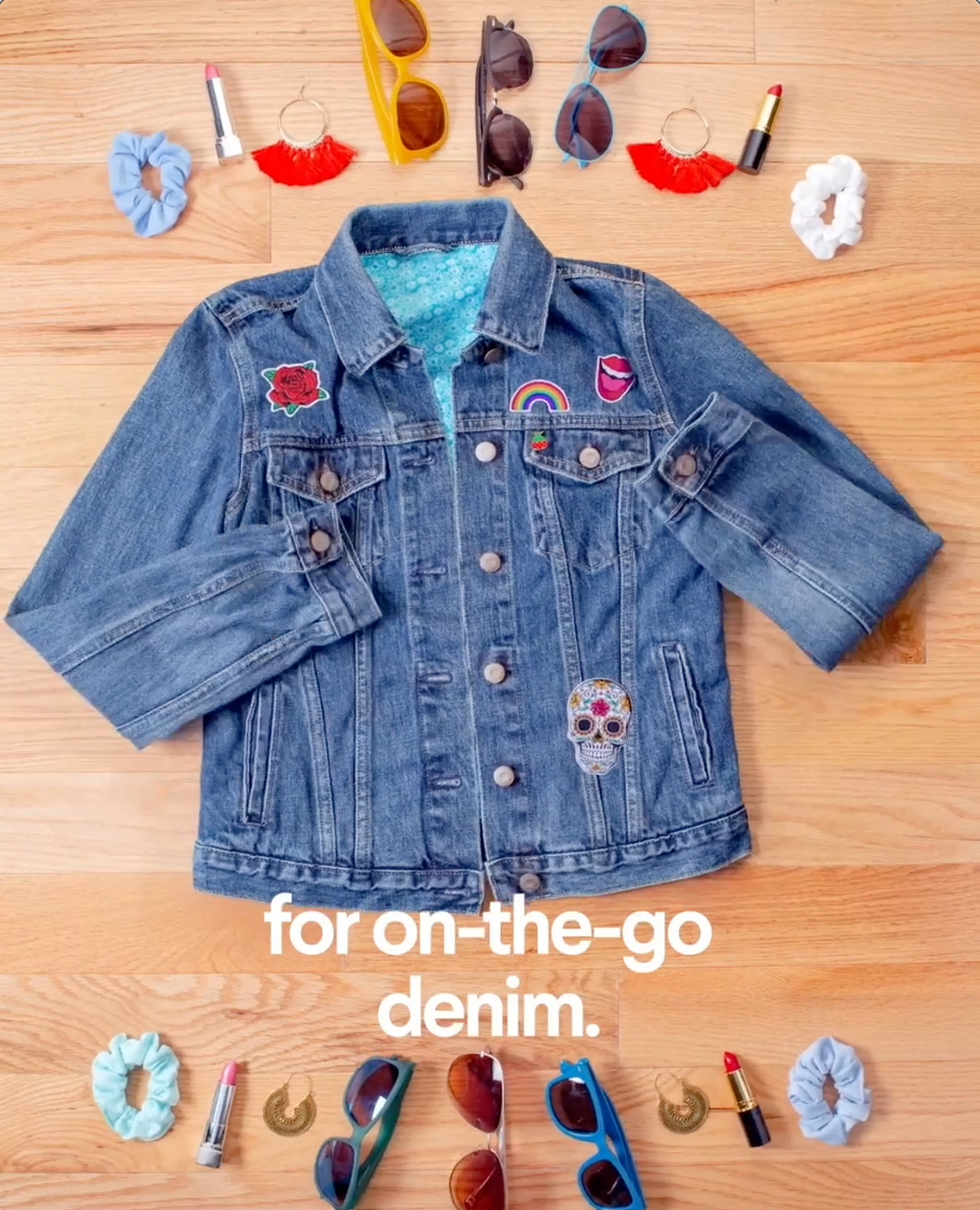 Denim jacket Clorox social post
