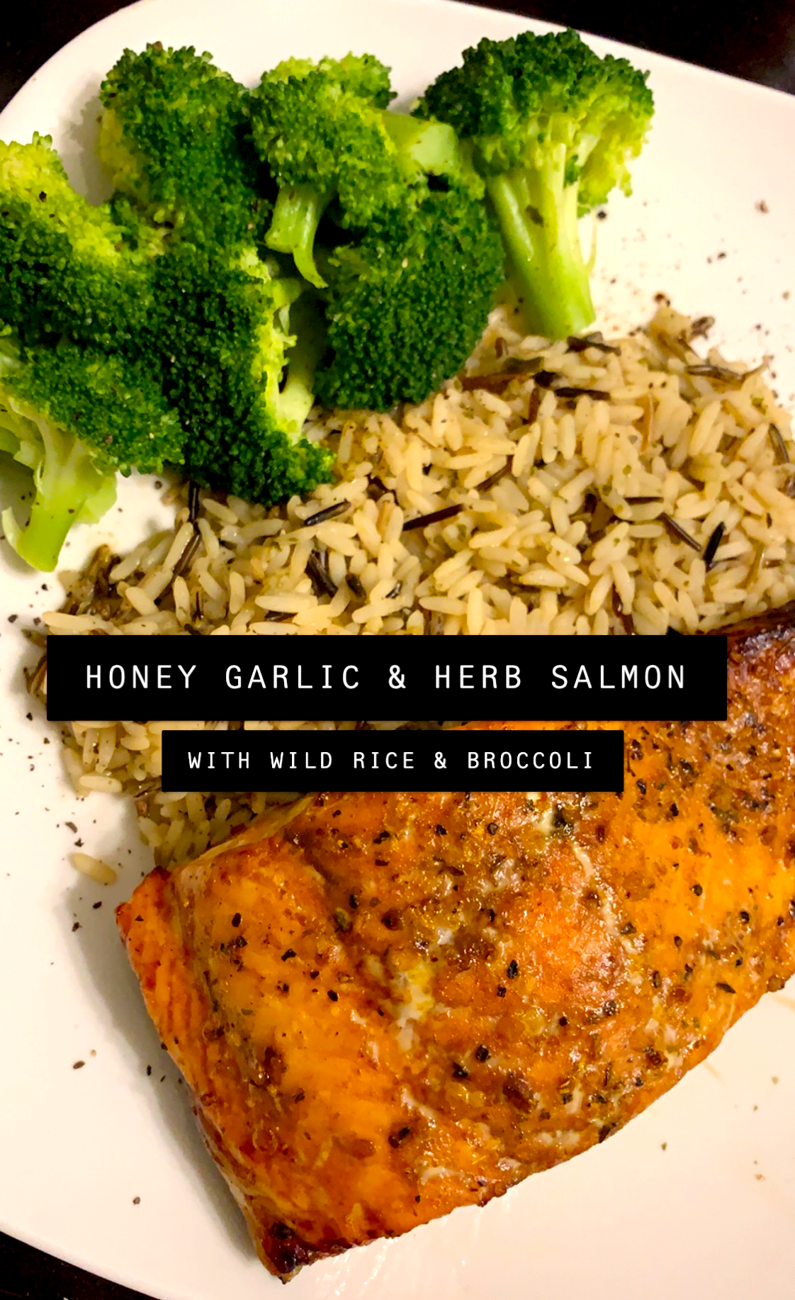 Tuesday Night Dinner: Honey Garlic &amp; Herb Salmon